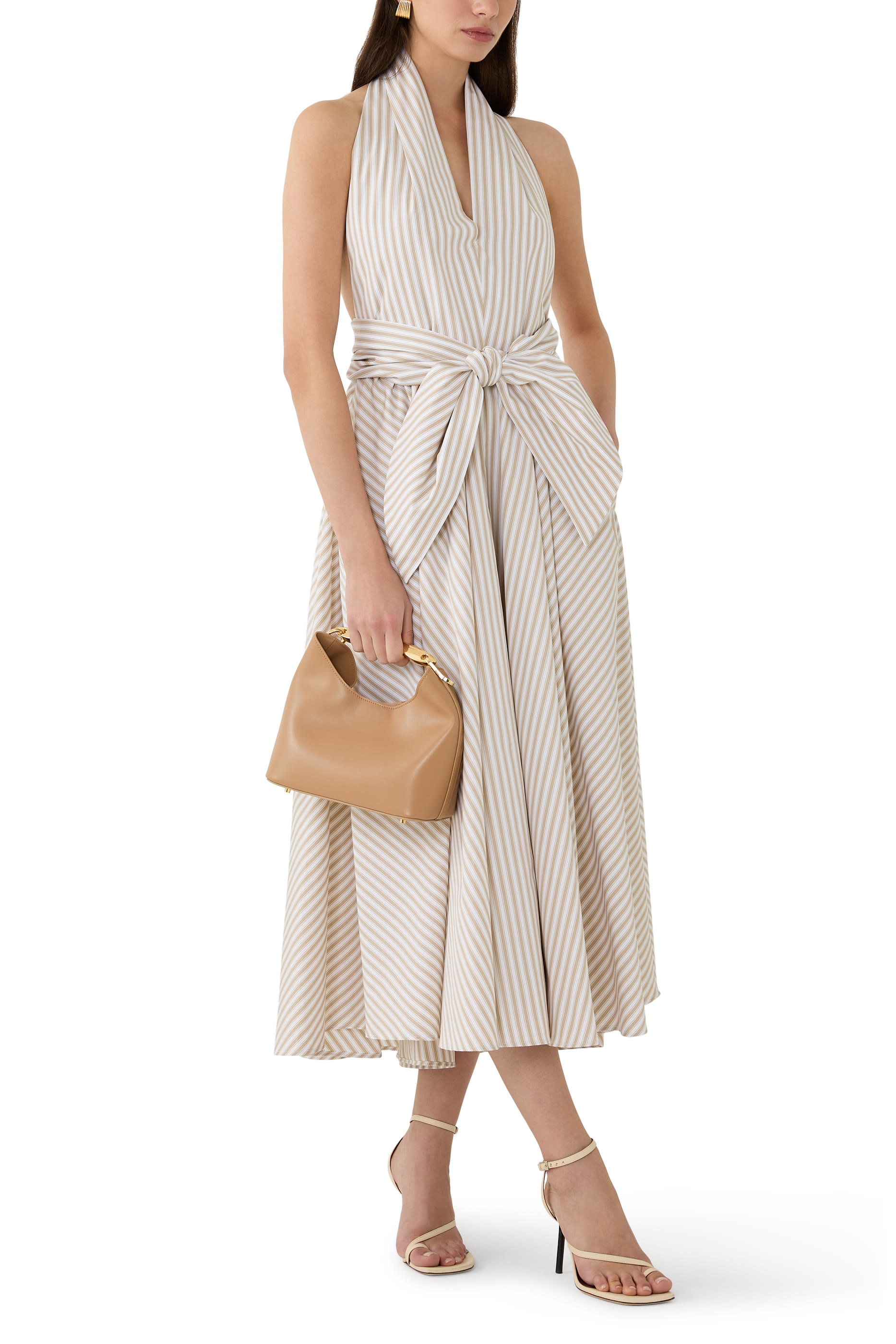 Halter Neck Midi Dress