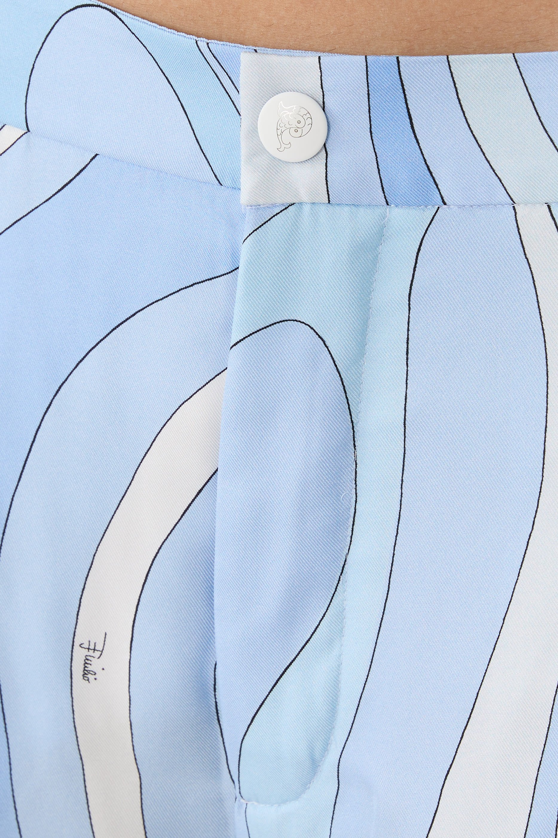 بنطال بنقشة مارمو حرير