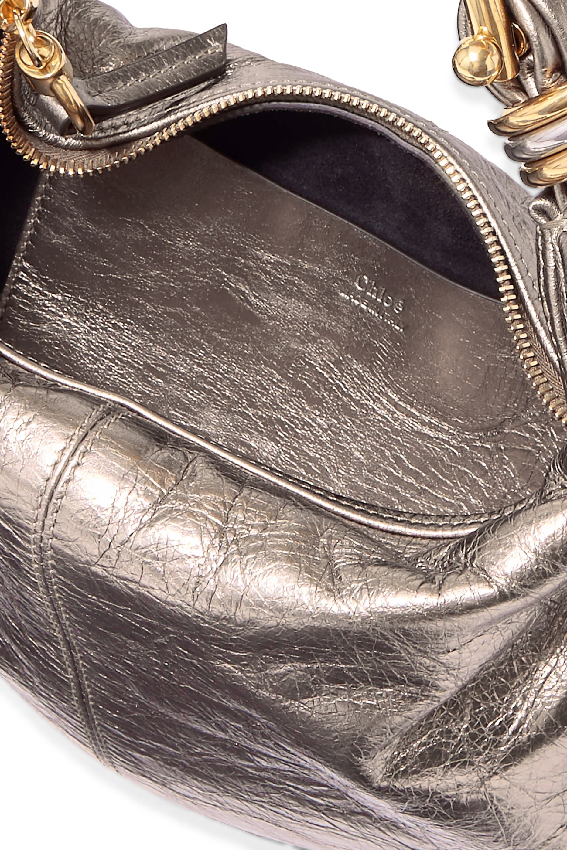 حقيبة هوبو صغيرة ببيد على شكل سوار