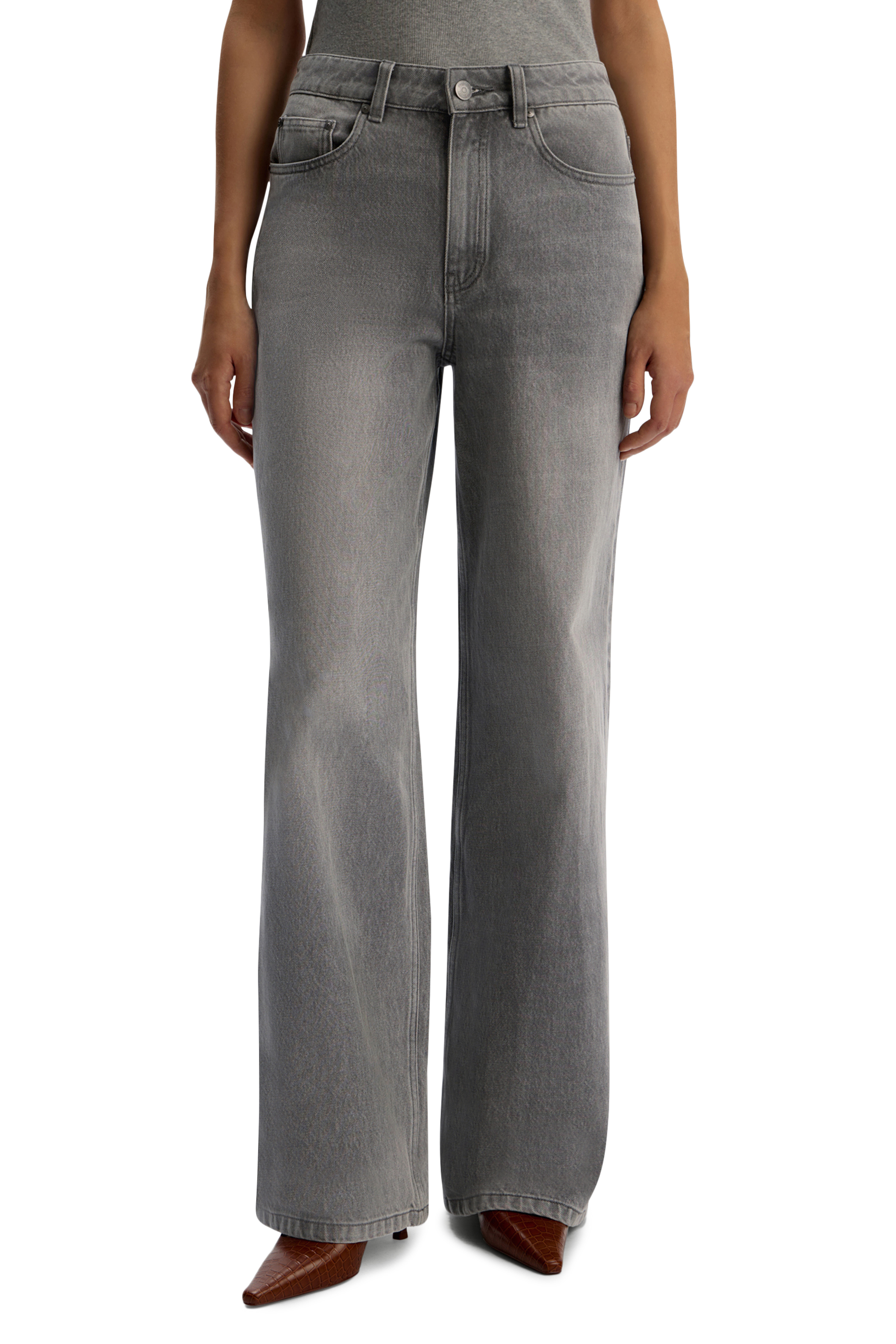 بنطال جينز 415 بقصة ساق واسعة