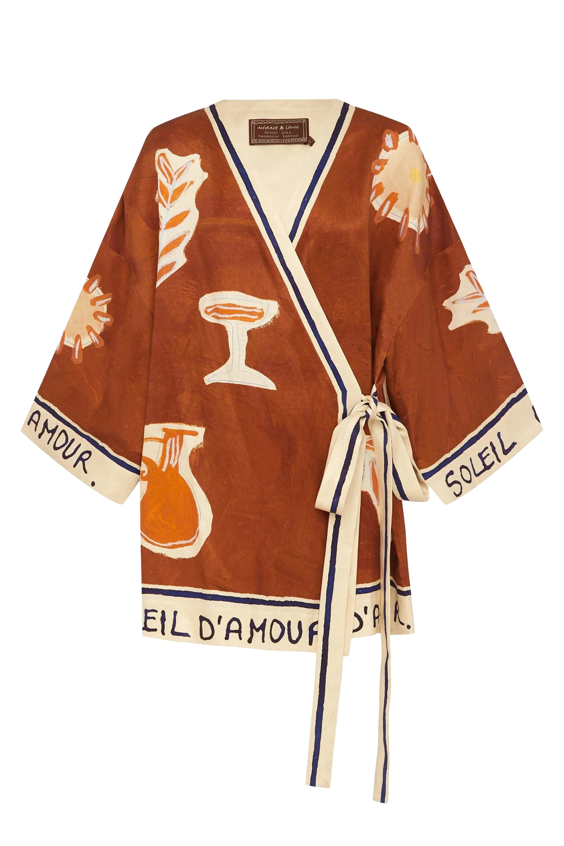  فستان سولاي دامور قصير بتصميم ملفوف