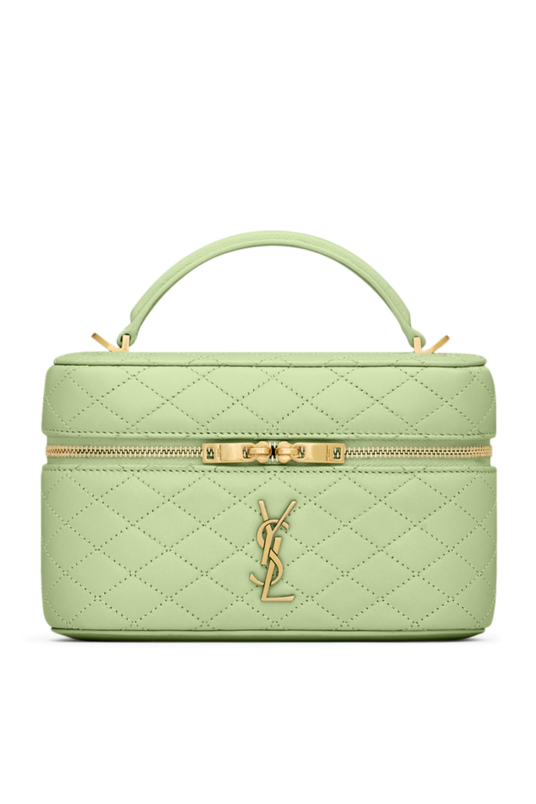 حقيبة مستحضرات تجميل غابي جلد حمل