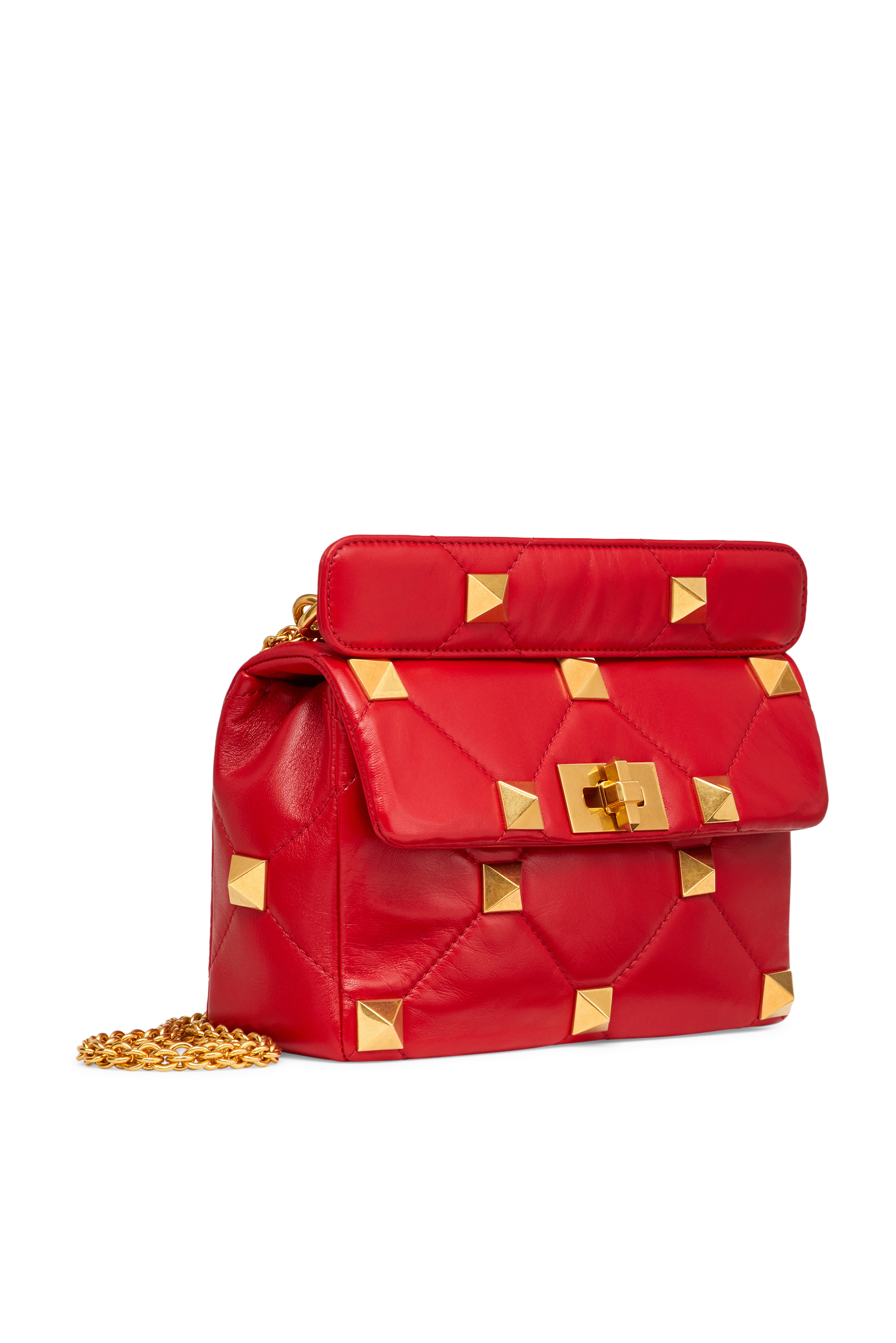 حقيبة فالنتينو غارافاني رومان جلد بحلي