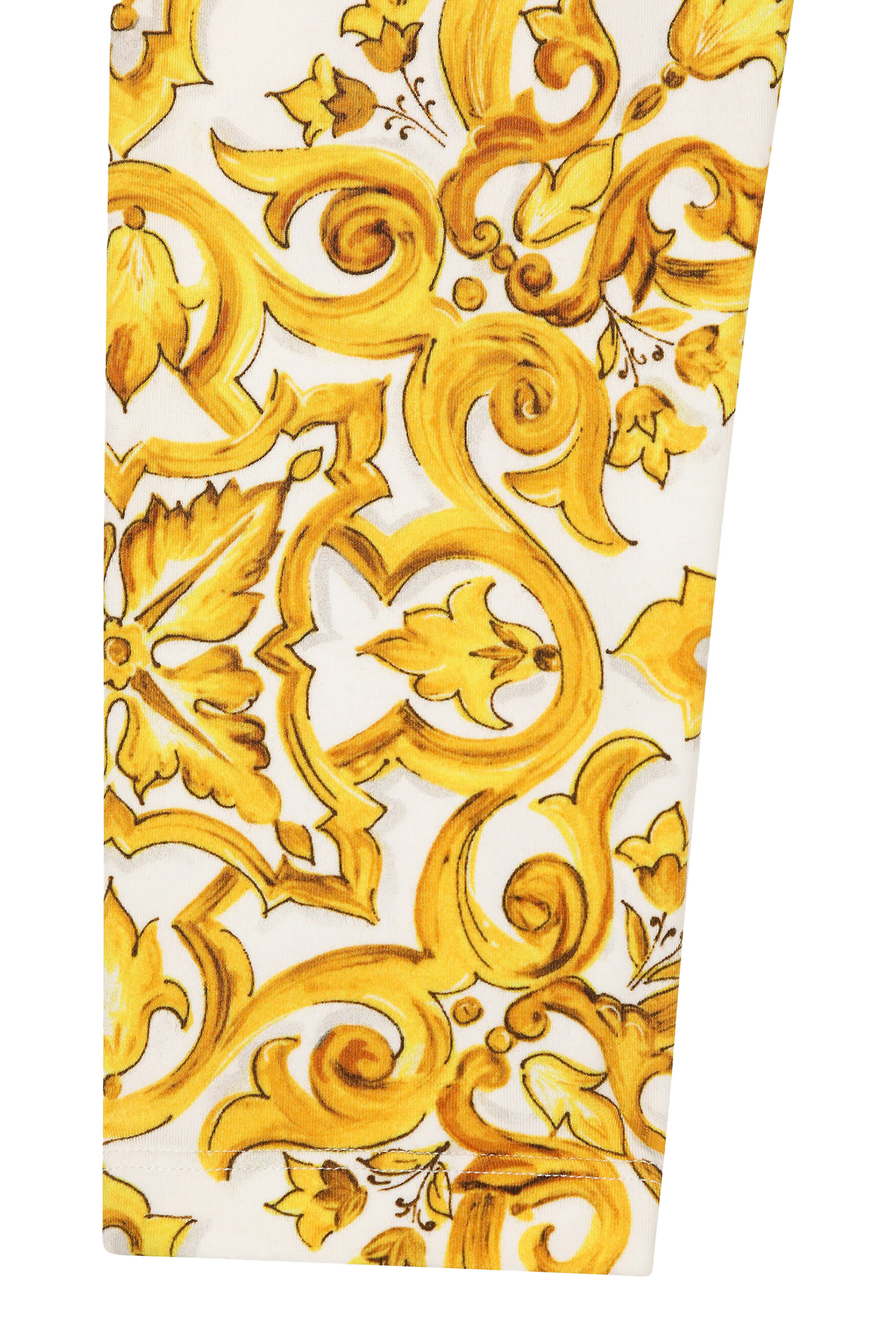 لغينغز بشعار الماركة بنقشة مايولكا بلون أصفر للأطفال