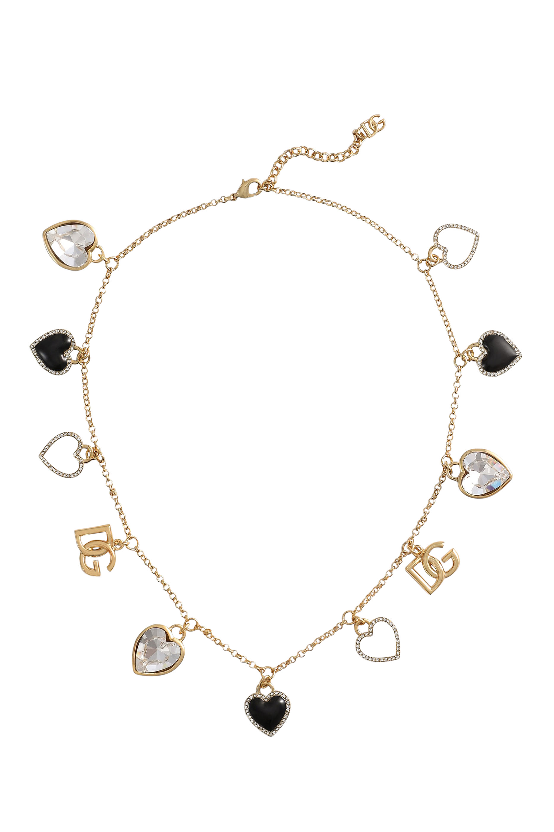 قلادة بحلية بتصميم قلب