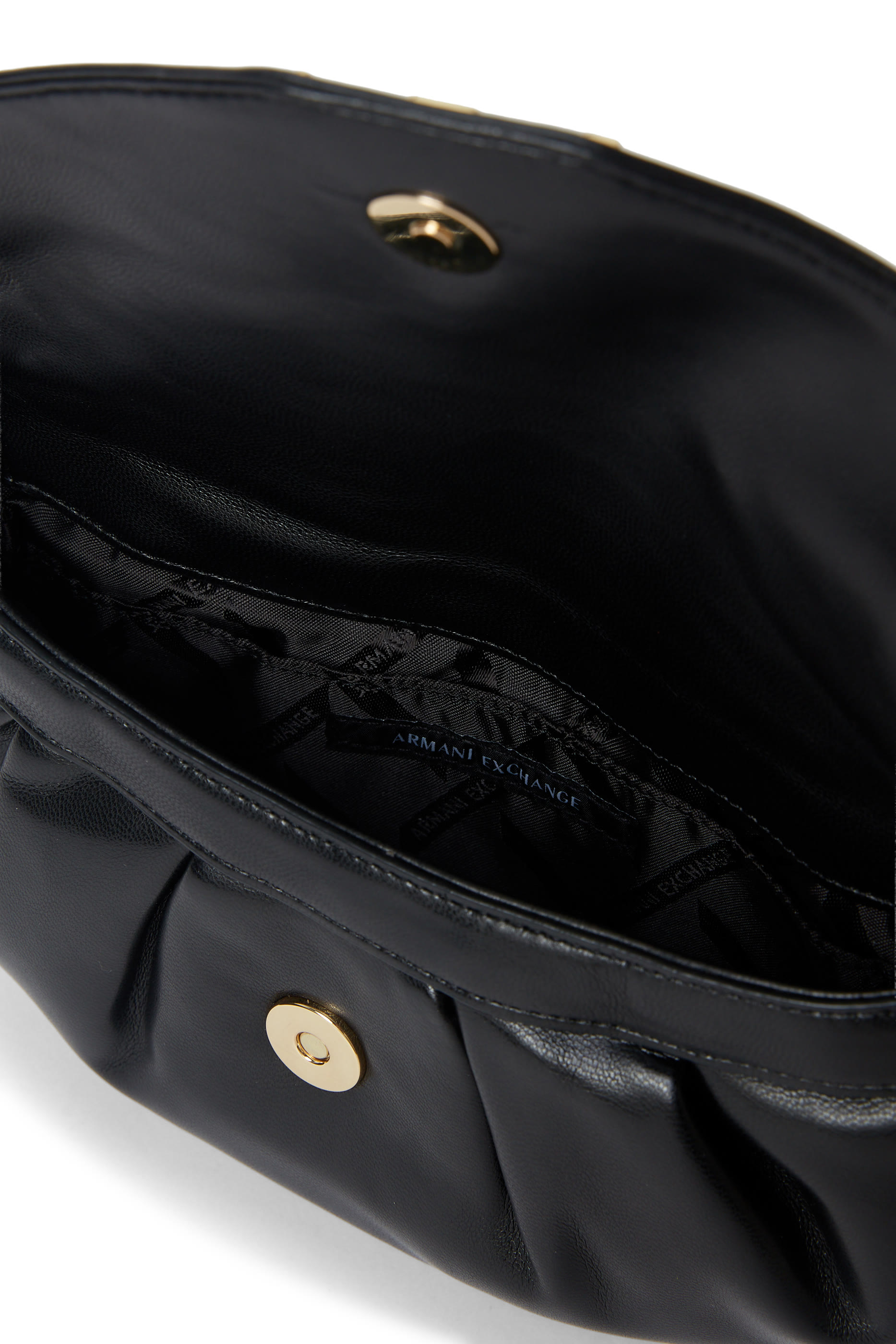 حقيبة كروس بودي متوسطة بحمالة سلسلة وشعار الماركة