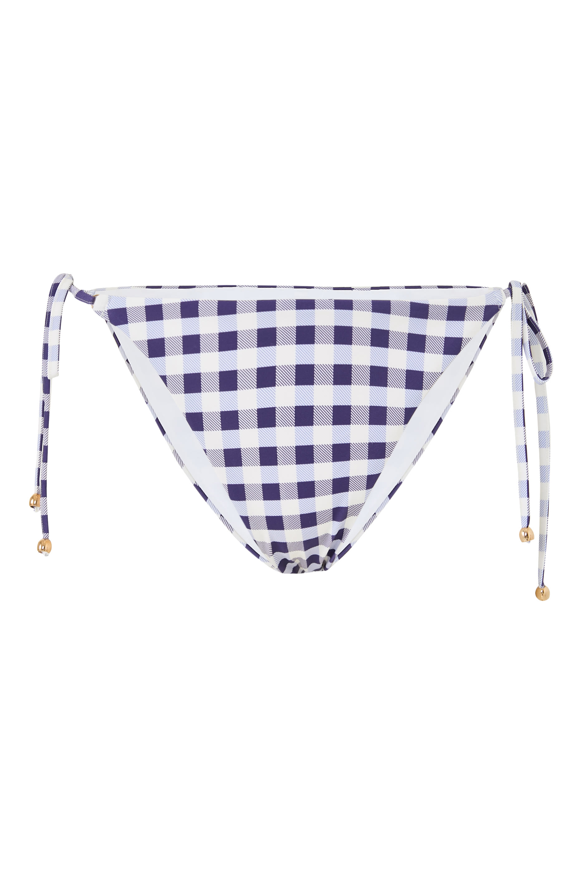 قطعة بيكيني سفلية بنقشة مربعات