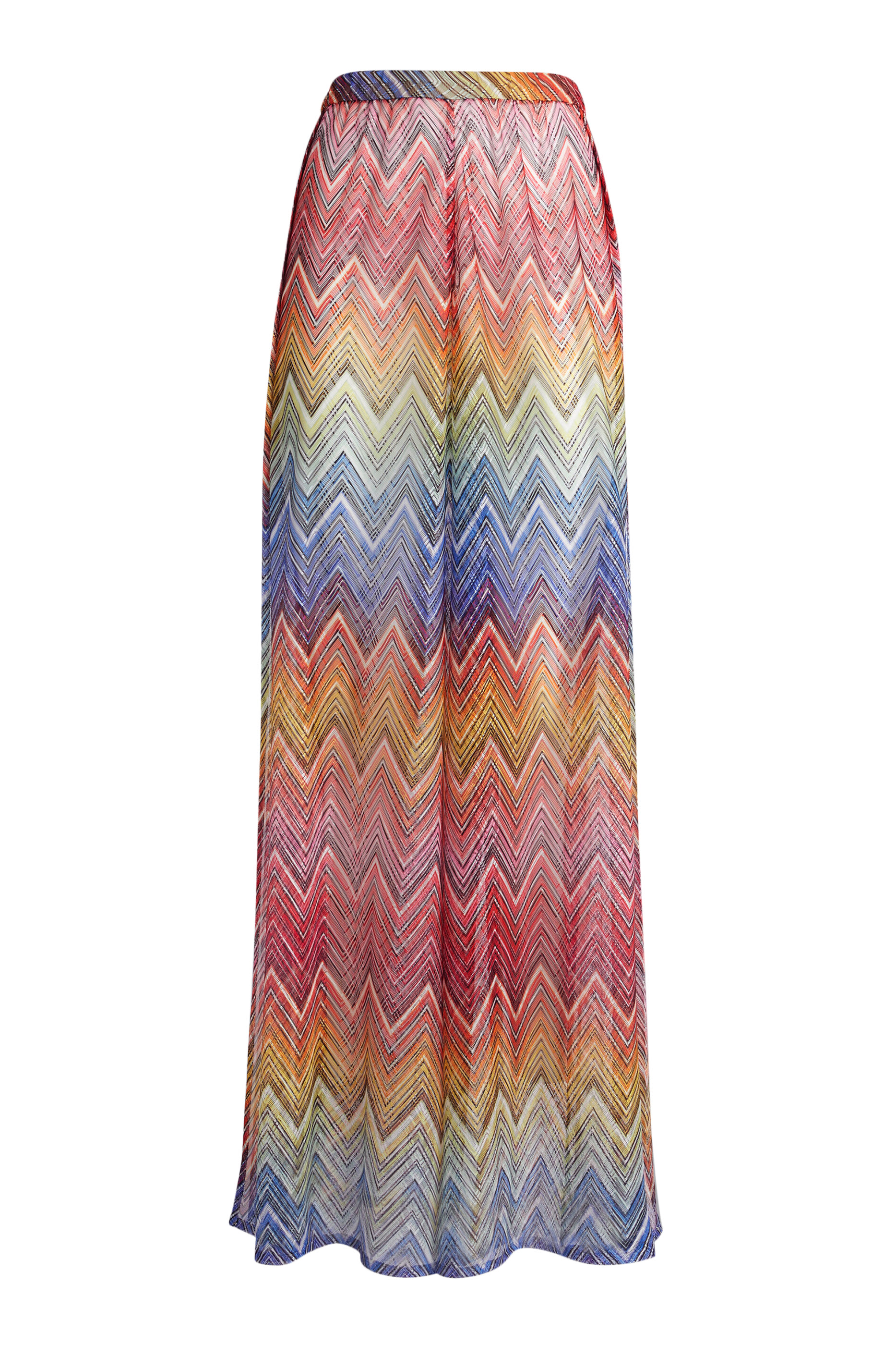 بنطال ماري بقصة ساق واسعة نسيج كروشيه