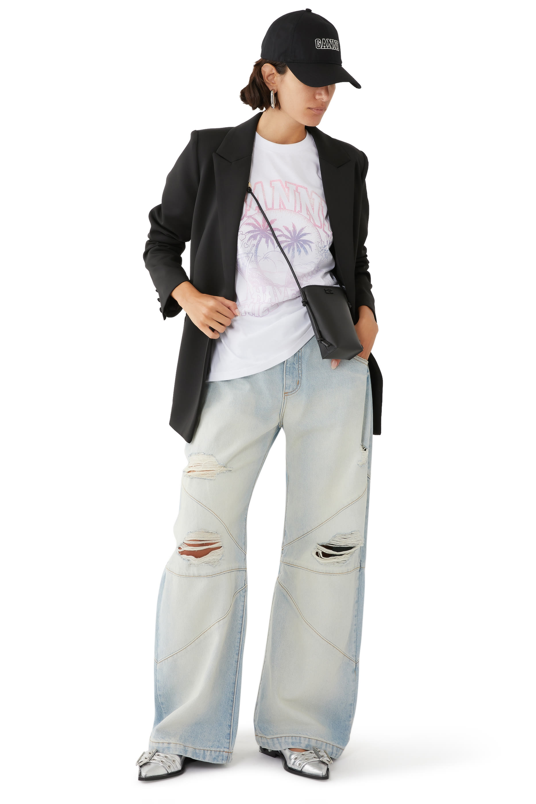 تيشيرت أساسي مريح جرسيه