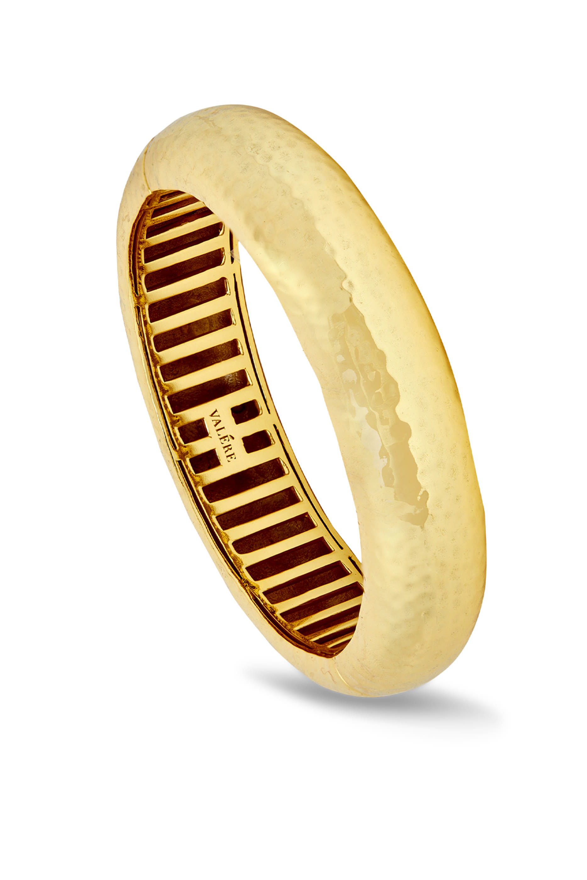 سوار صغير بتصميم منفوخ، نحاس مطلي بذهب عيار 22 قيراط