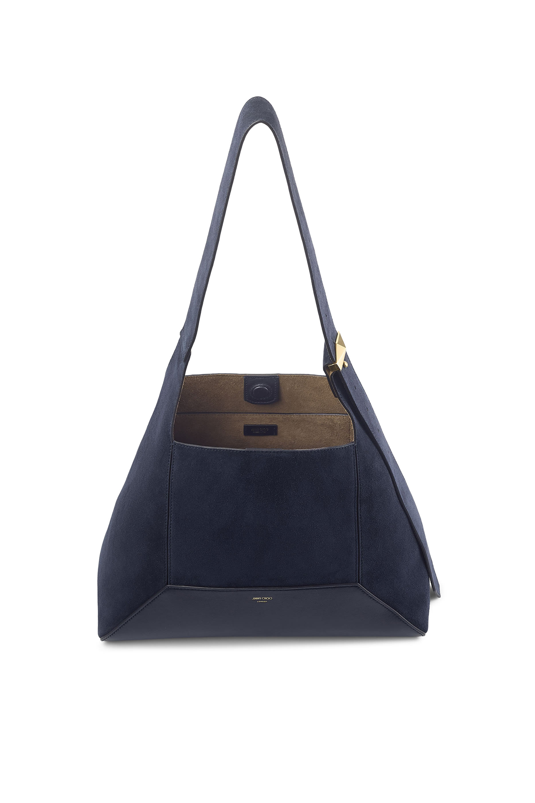 حقيبة هوبو صغيرة بتصميم معين متوسط