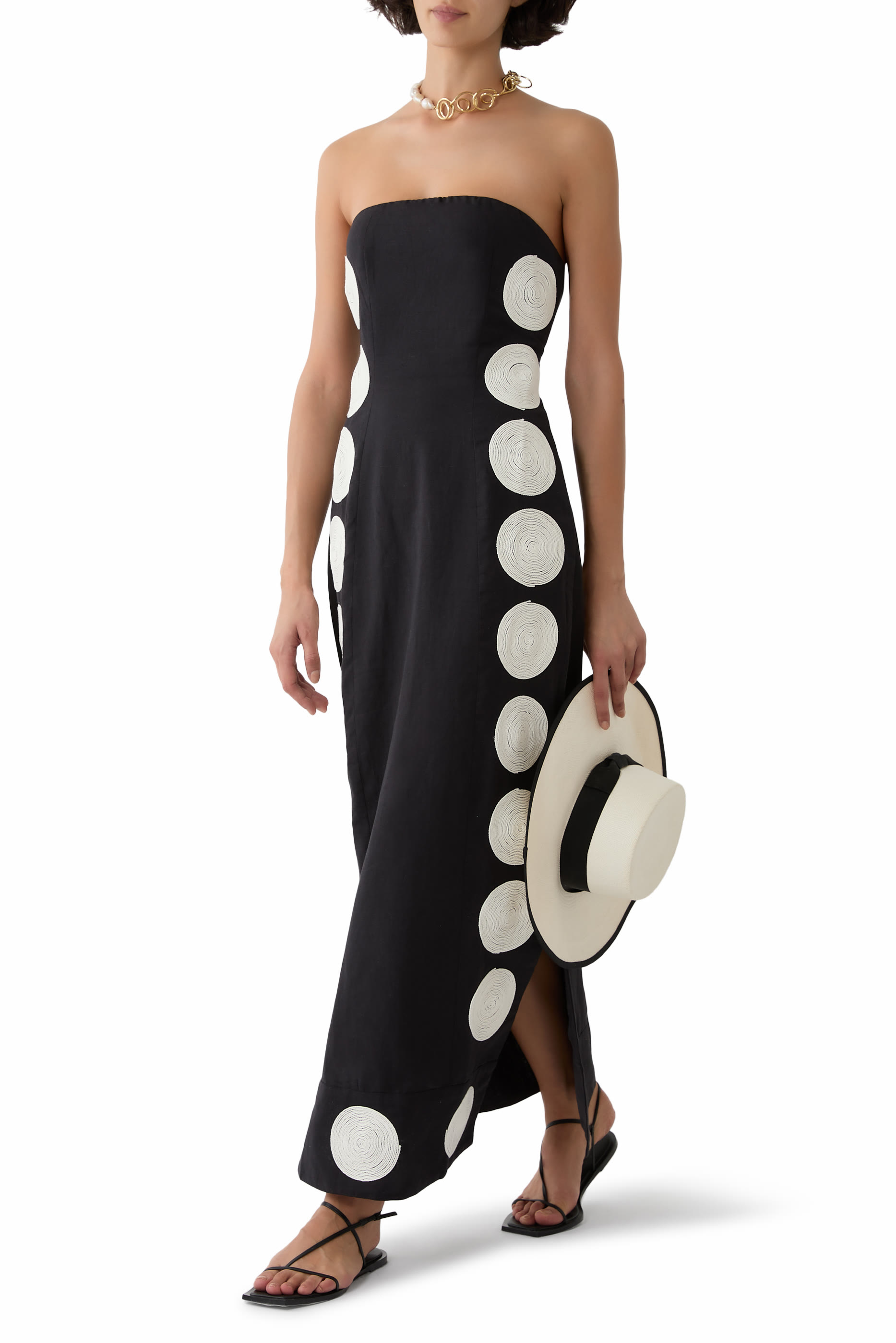 فستان قصير فيليبا بتطريزات