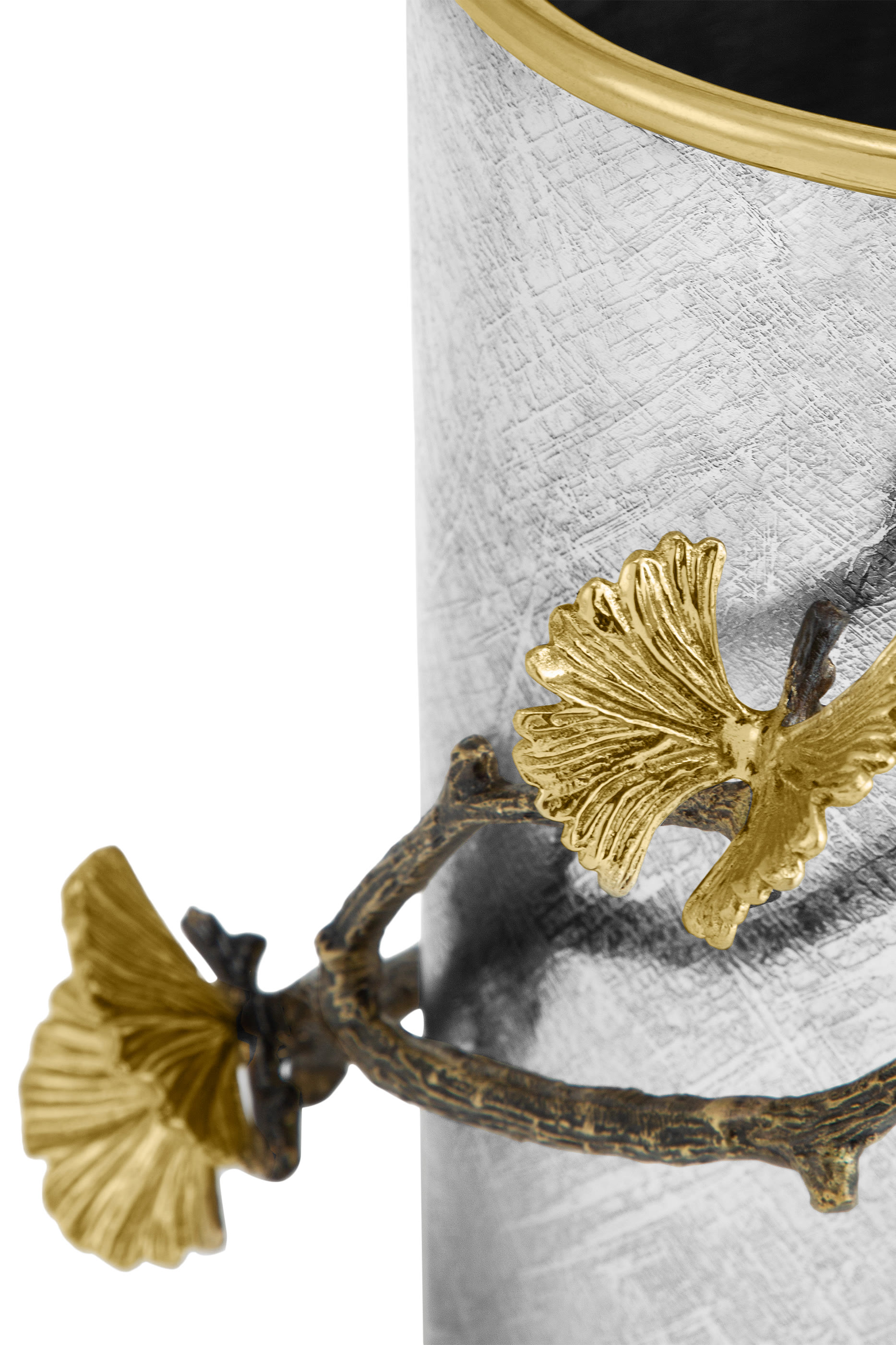 حامل أدوات مطبخ بفراشات وأوراق جنكة