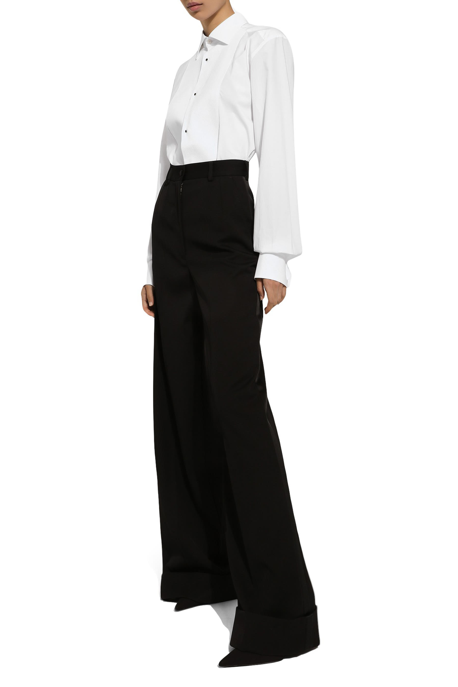 قميص سهرة بتصميم أمامي بيكيه قطن