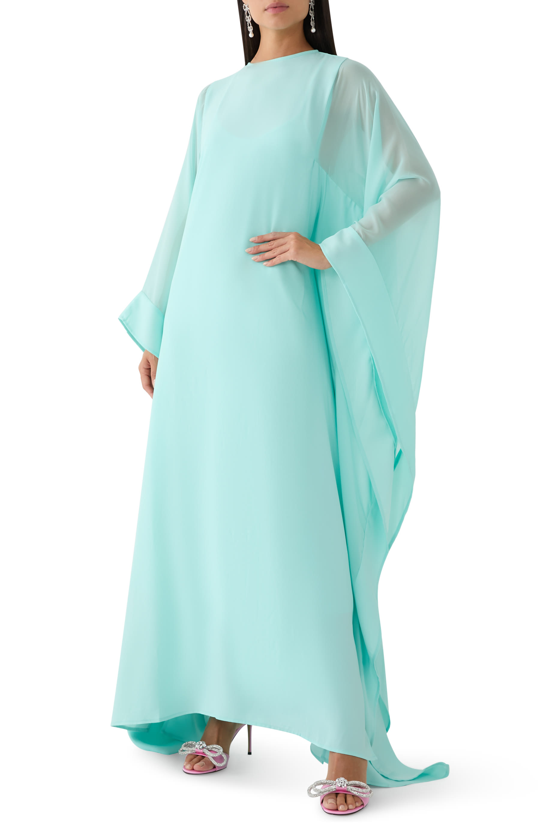 قفطان شيفون مقسم بأجزاء