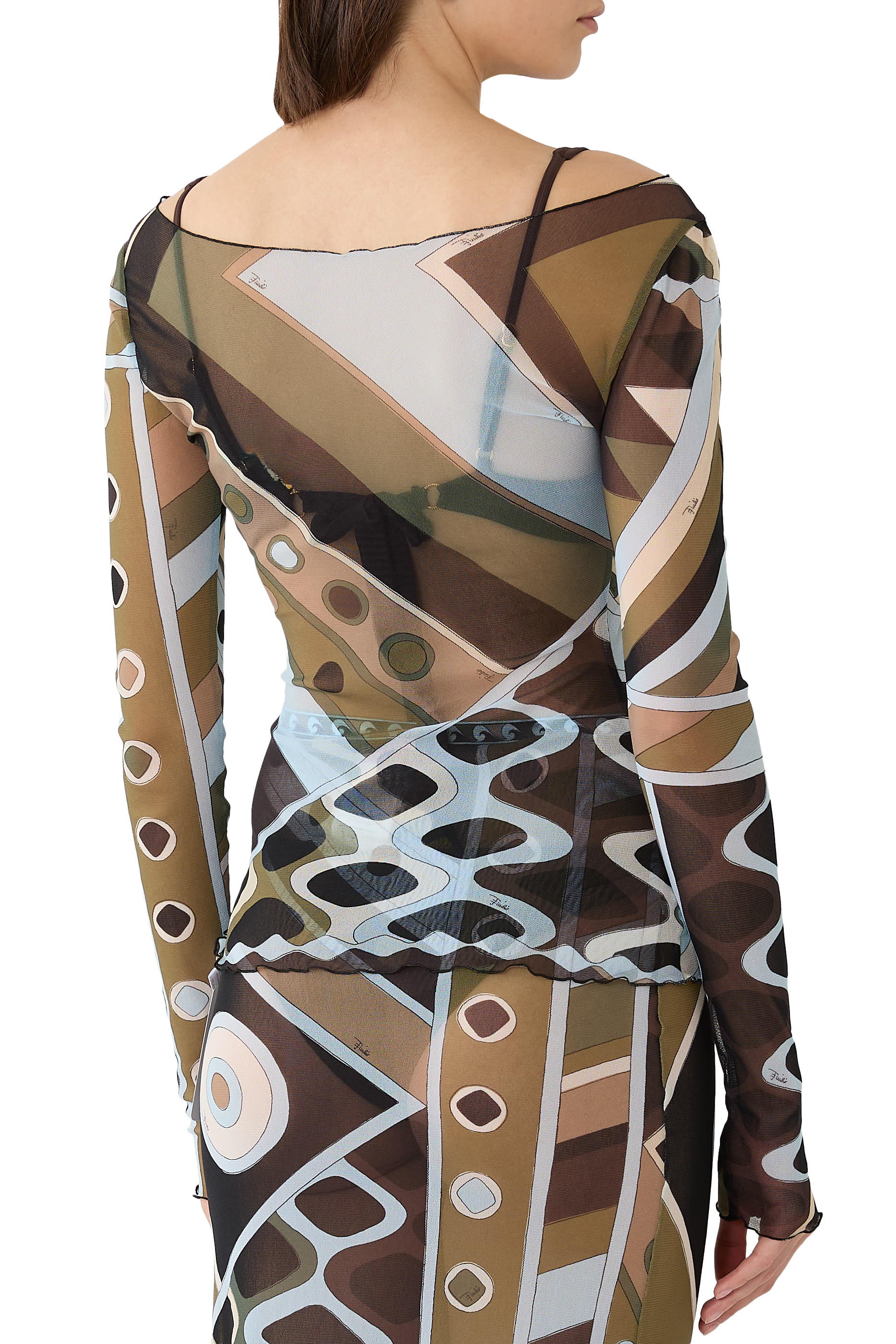 بلوزة تول بنقشة فيفارا