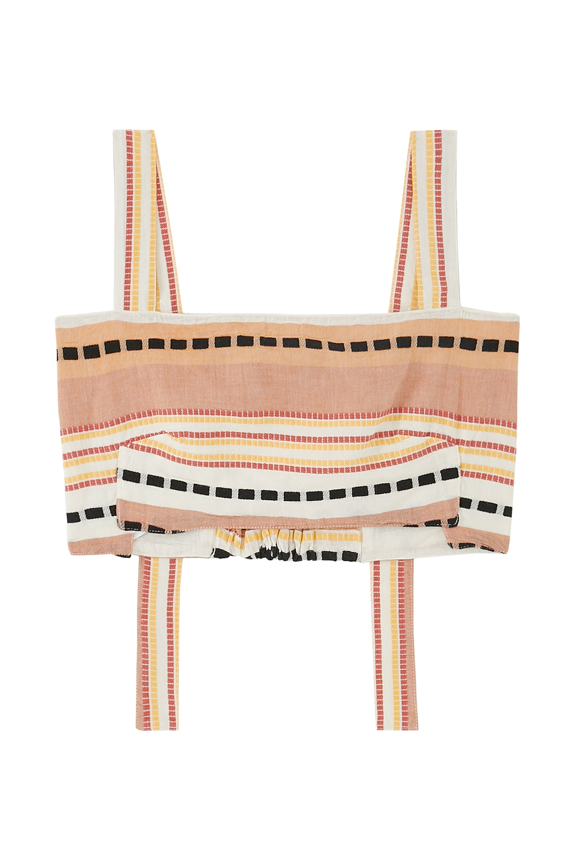 بلوزة زاكار مخططة بقصة قصيرة