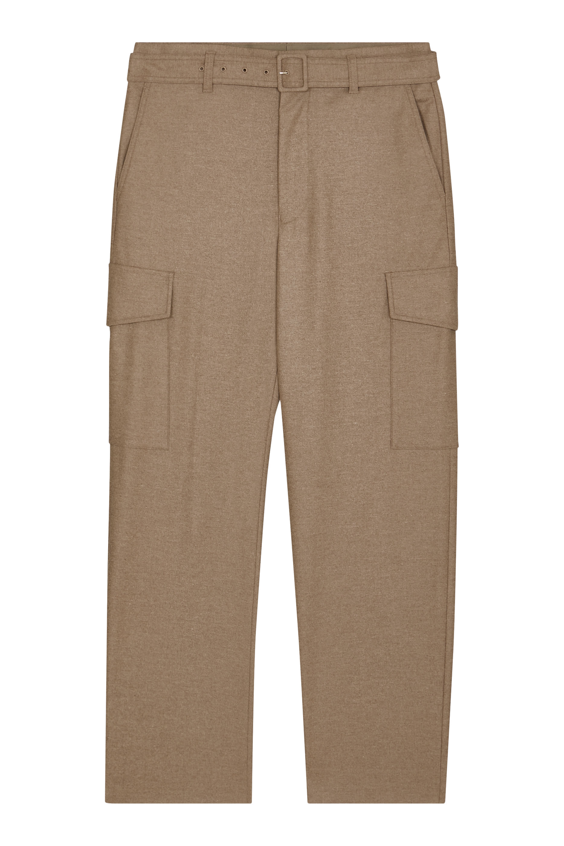Wool Fulling Flannel Cargo Slacks 