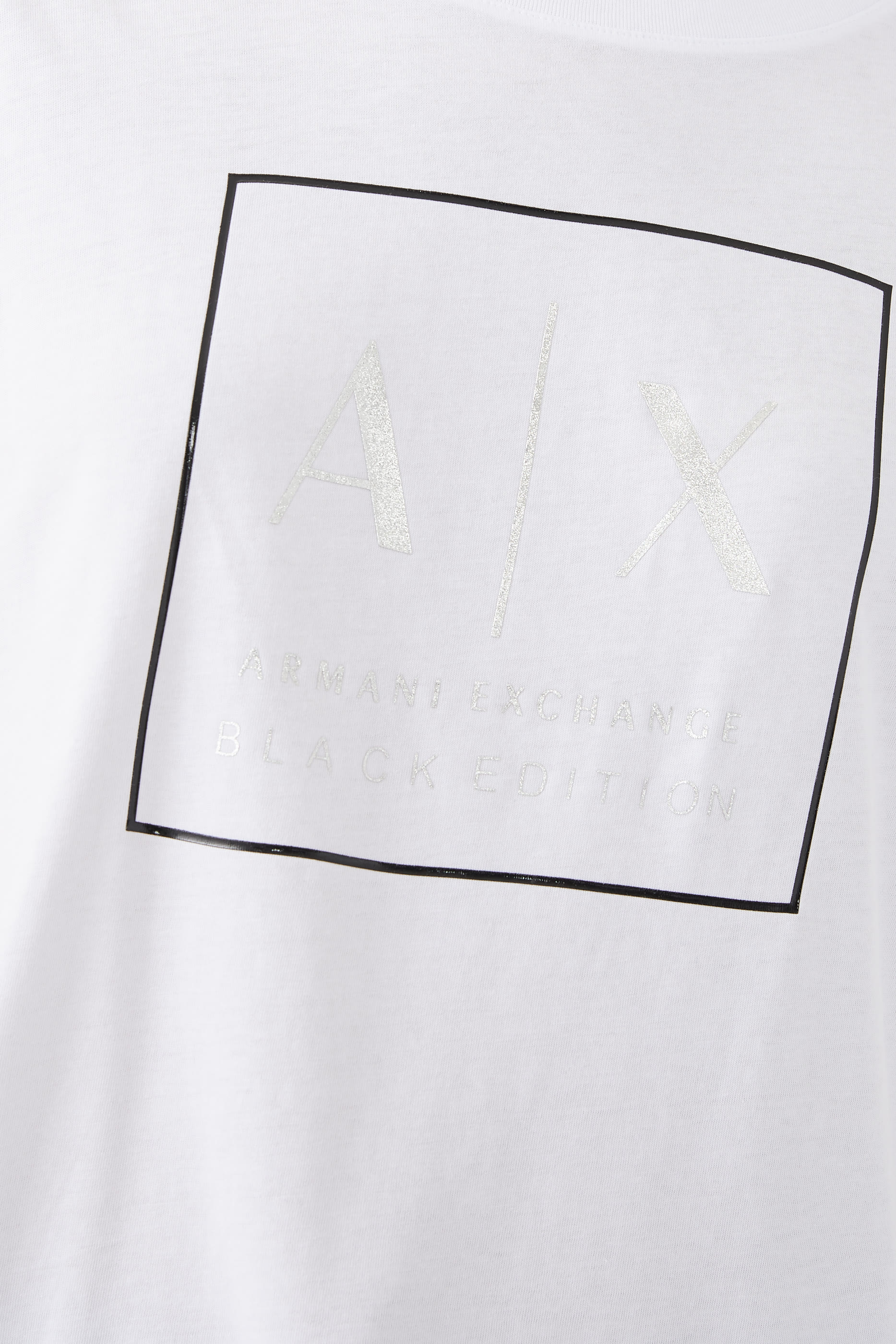 تيشيرت بويفريند بياقة ضيقة قطن جيرسيه