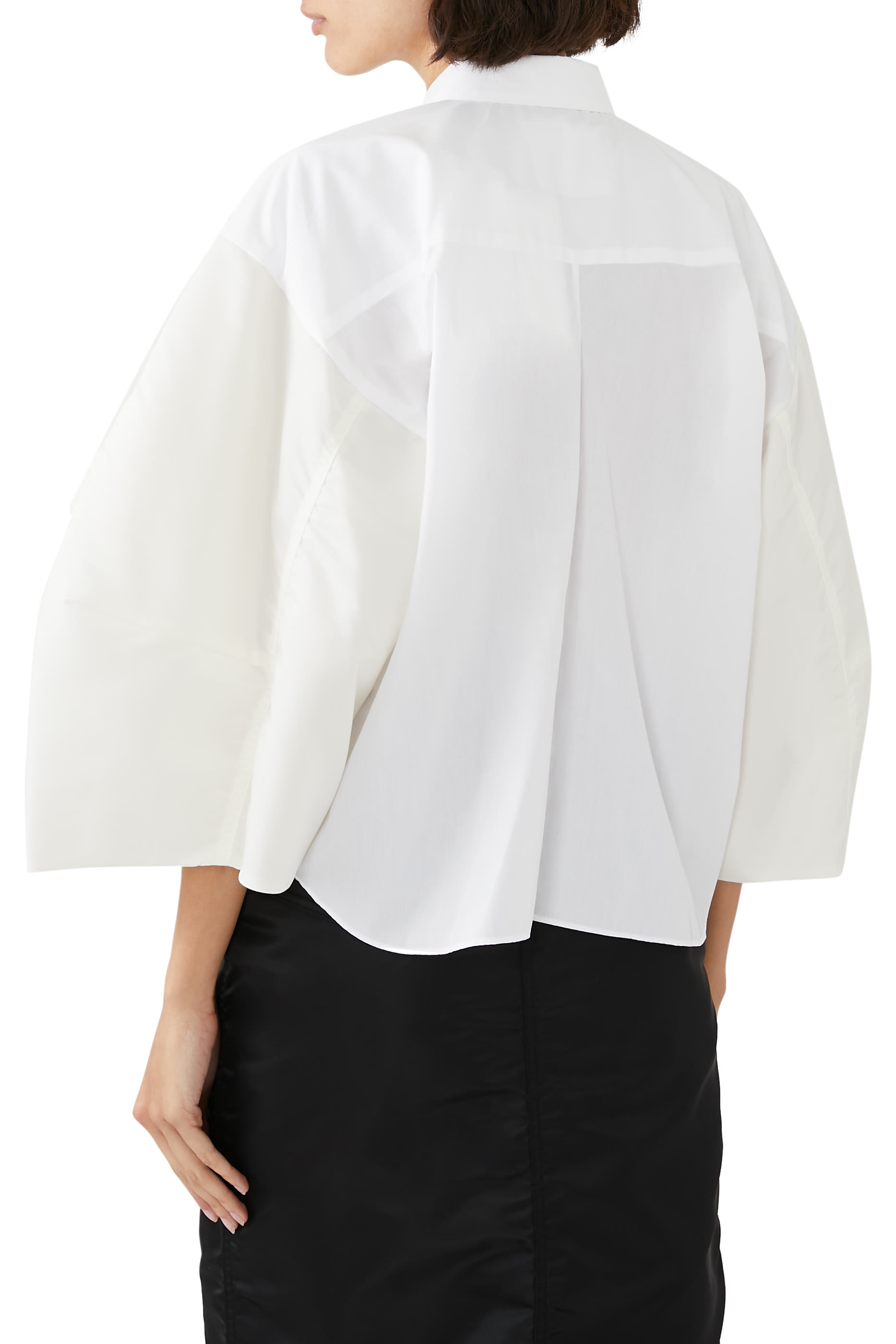 قميص قطن بوبلين x نايلون تويل