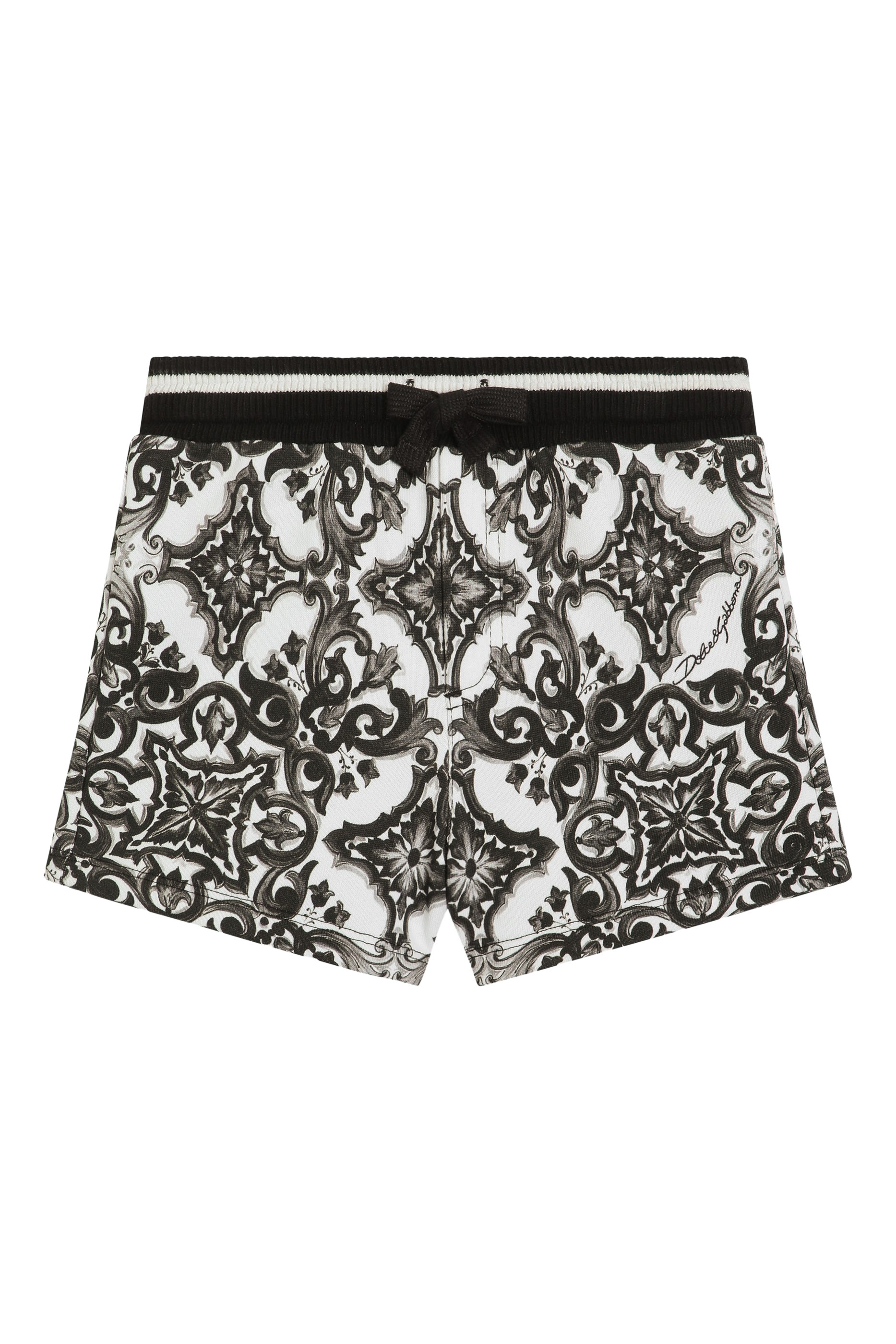 شورت برمودا بطبعة مايوليكا قطن للأطفال