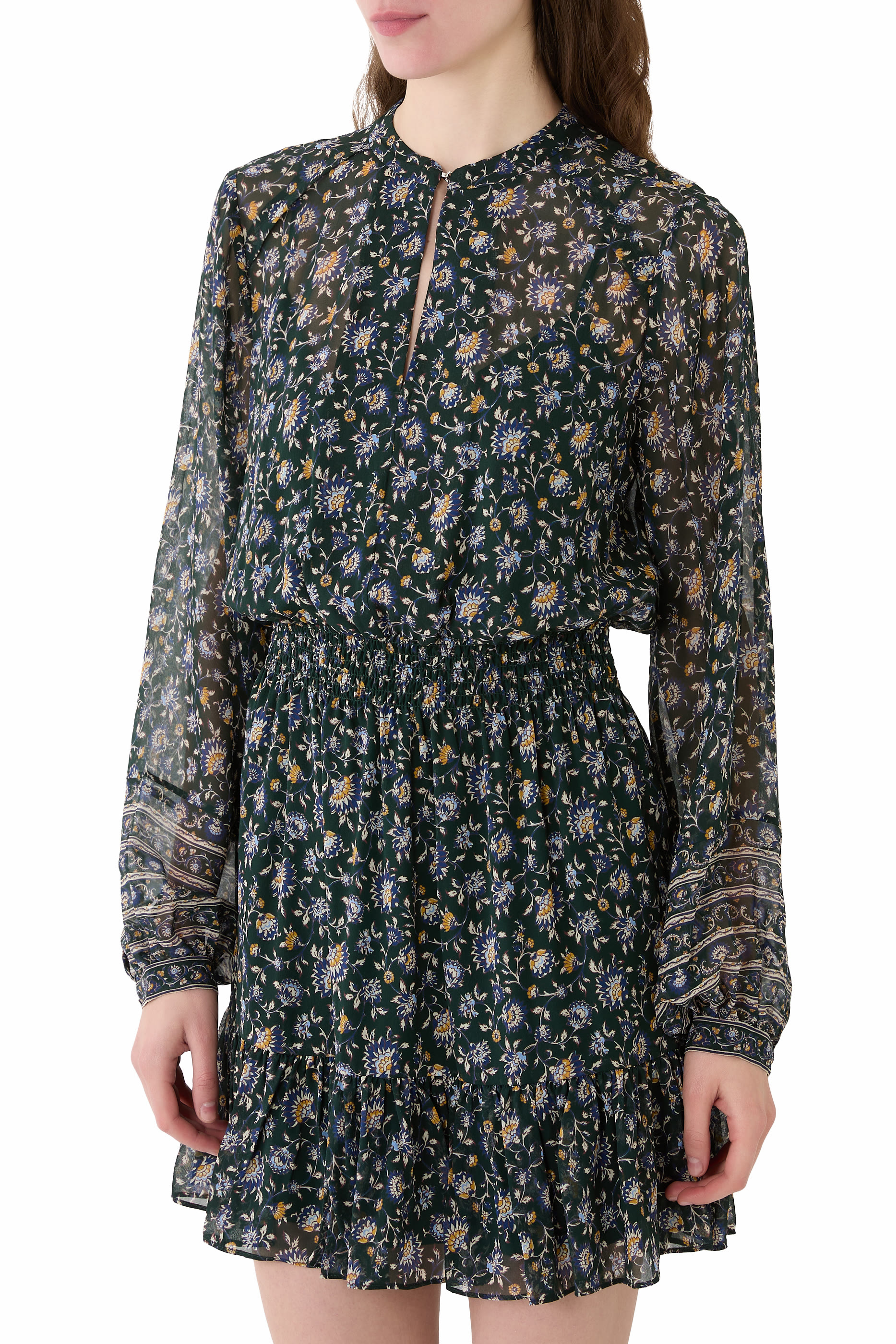 فستان ميرابال قصير حرير