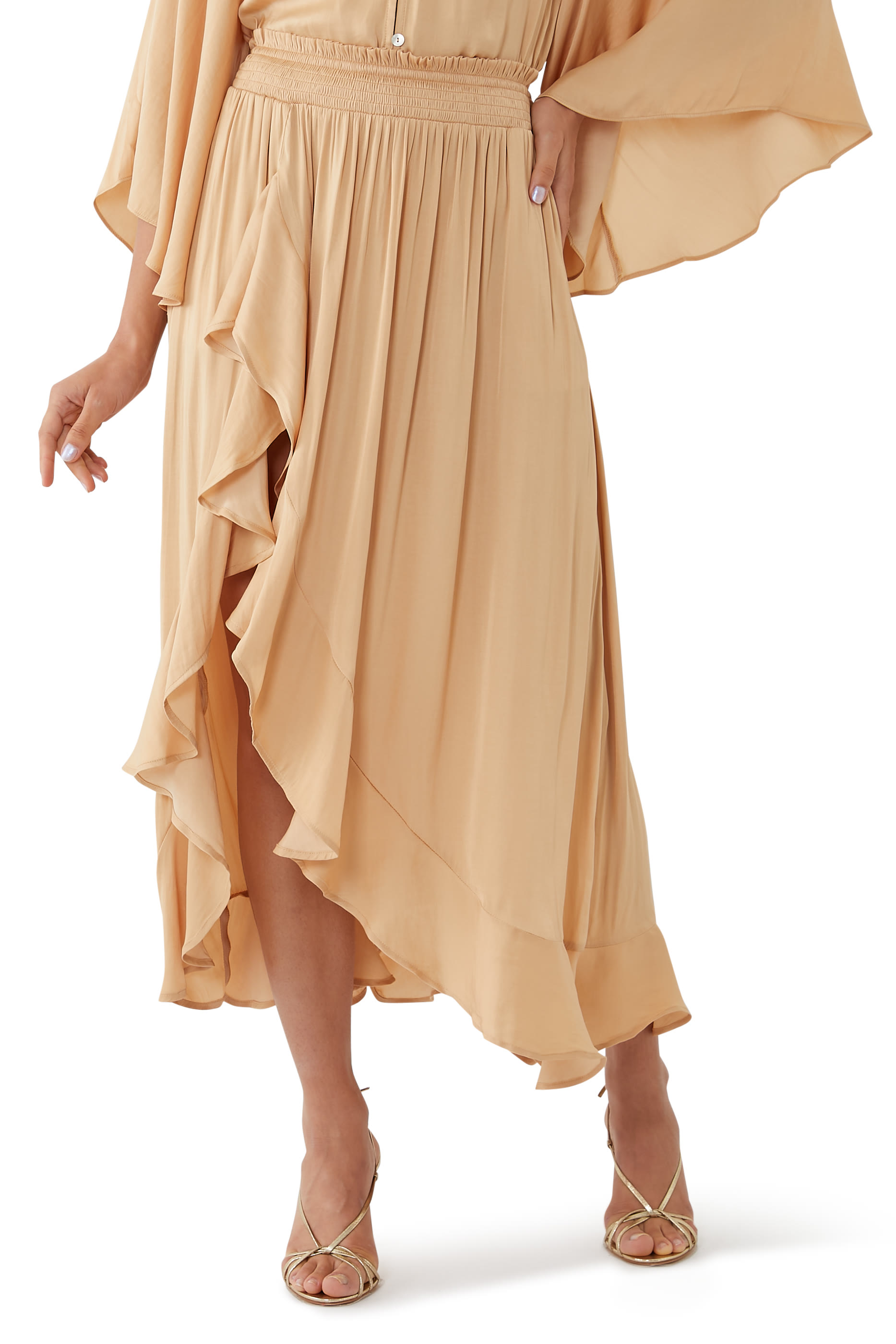 تنورة كيت طويلة بفتحة أمامية