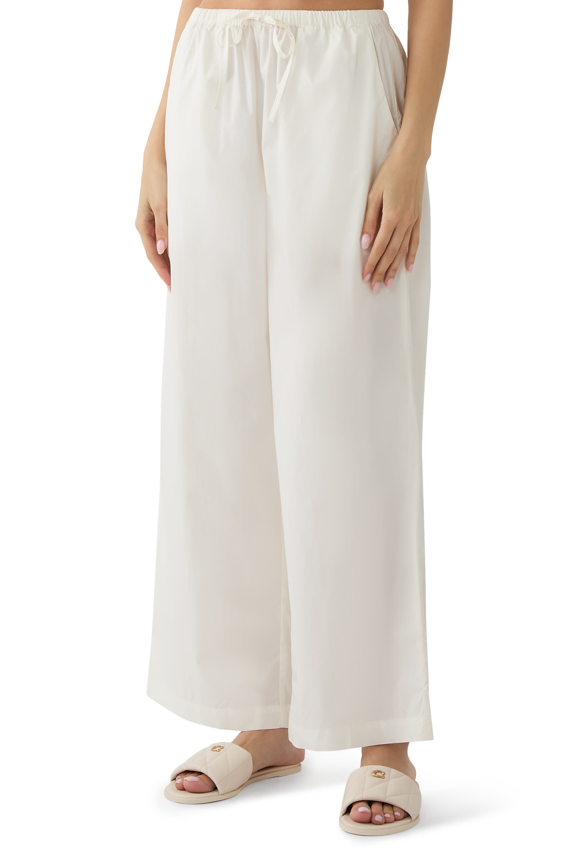 بنطال بايني قطن