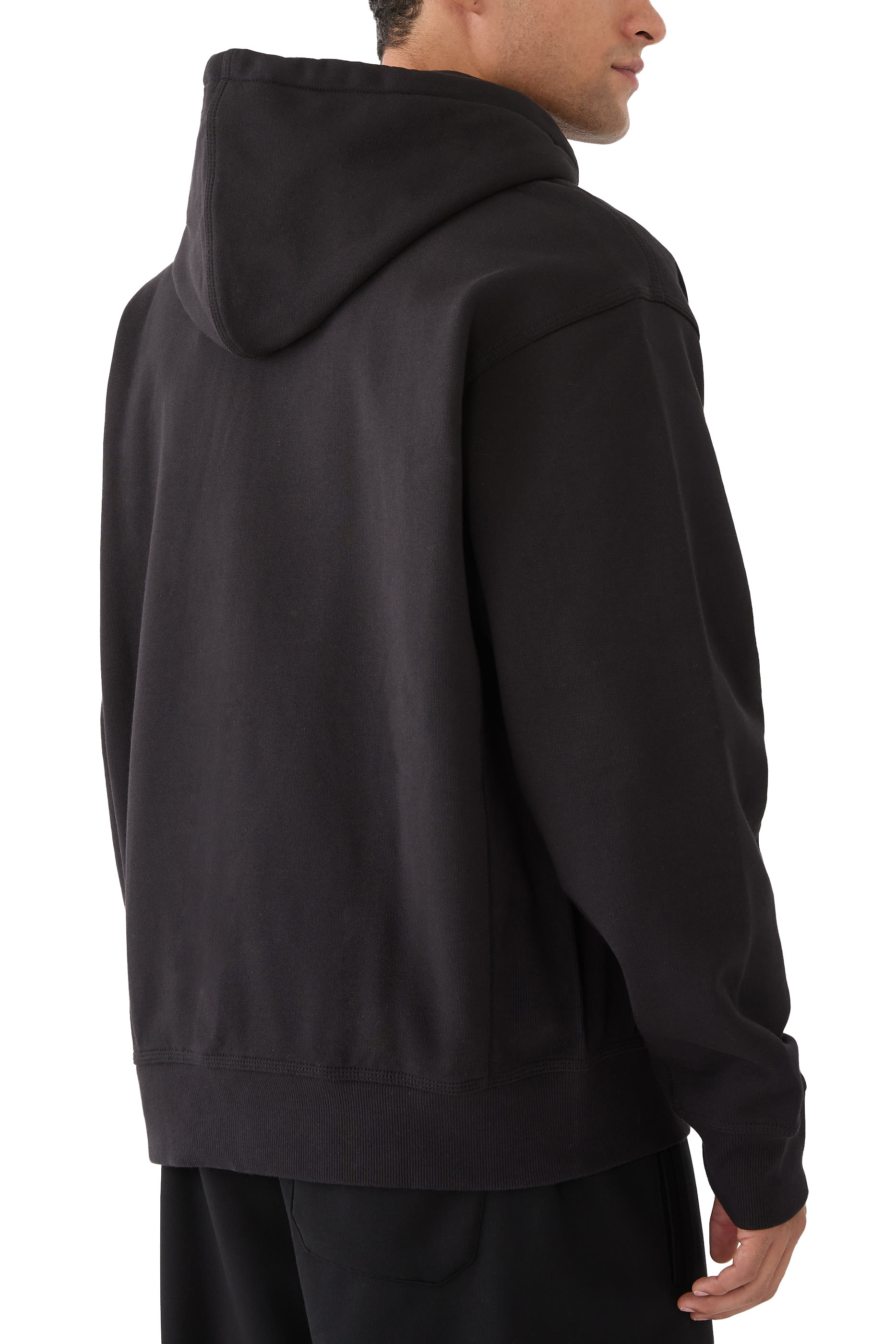 جاكيت بتطريز أمريكان سكريبت وغطاء رأس