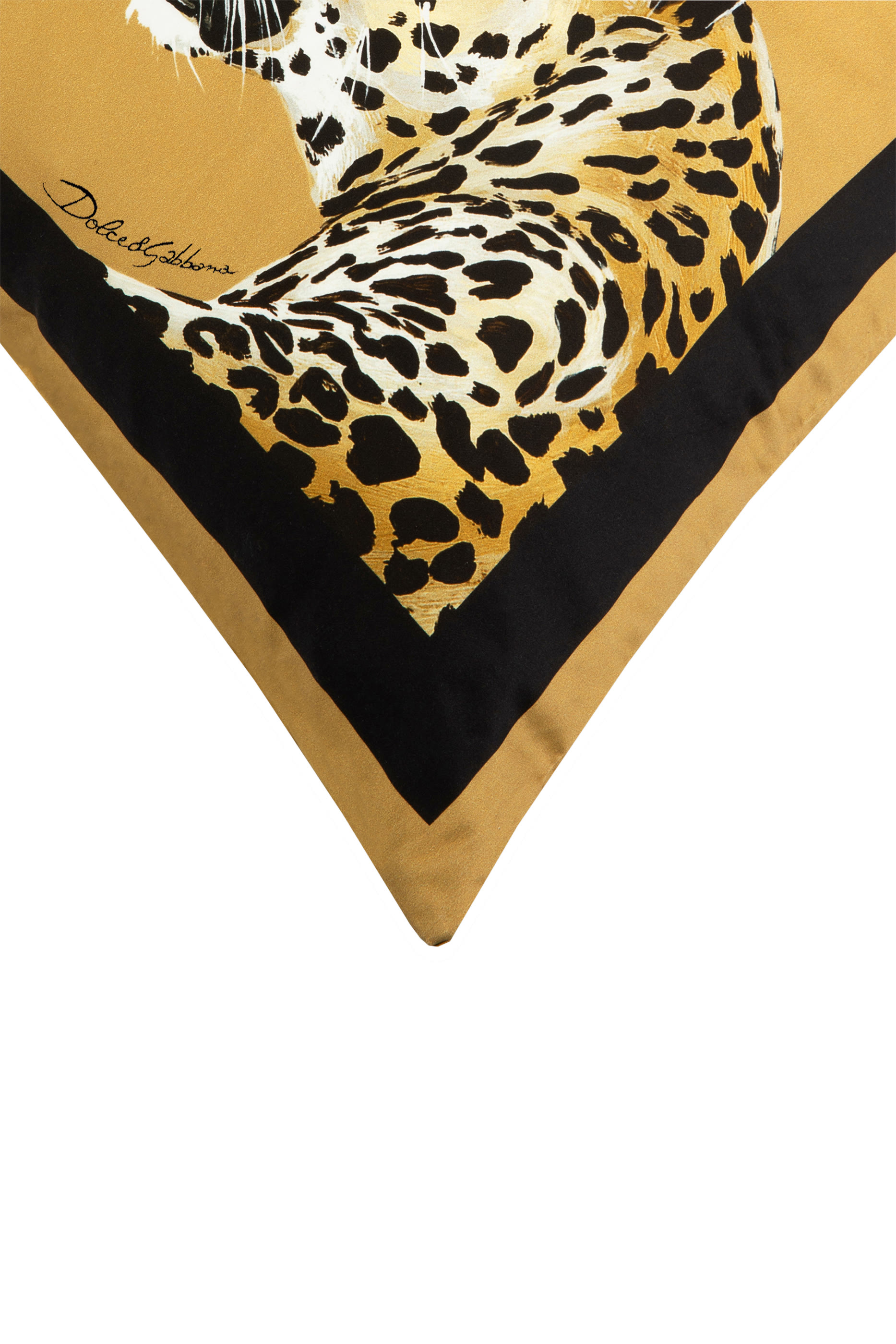 وسادة متوسطة بنقشة فهد قطن دتشيس