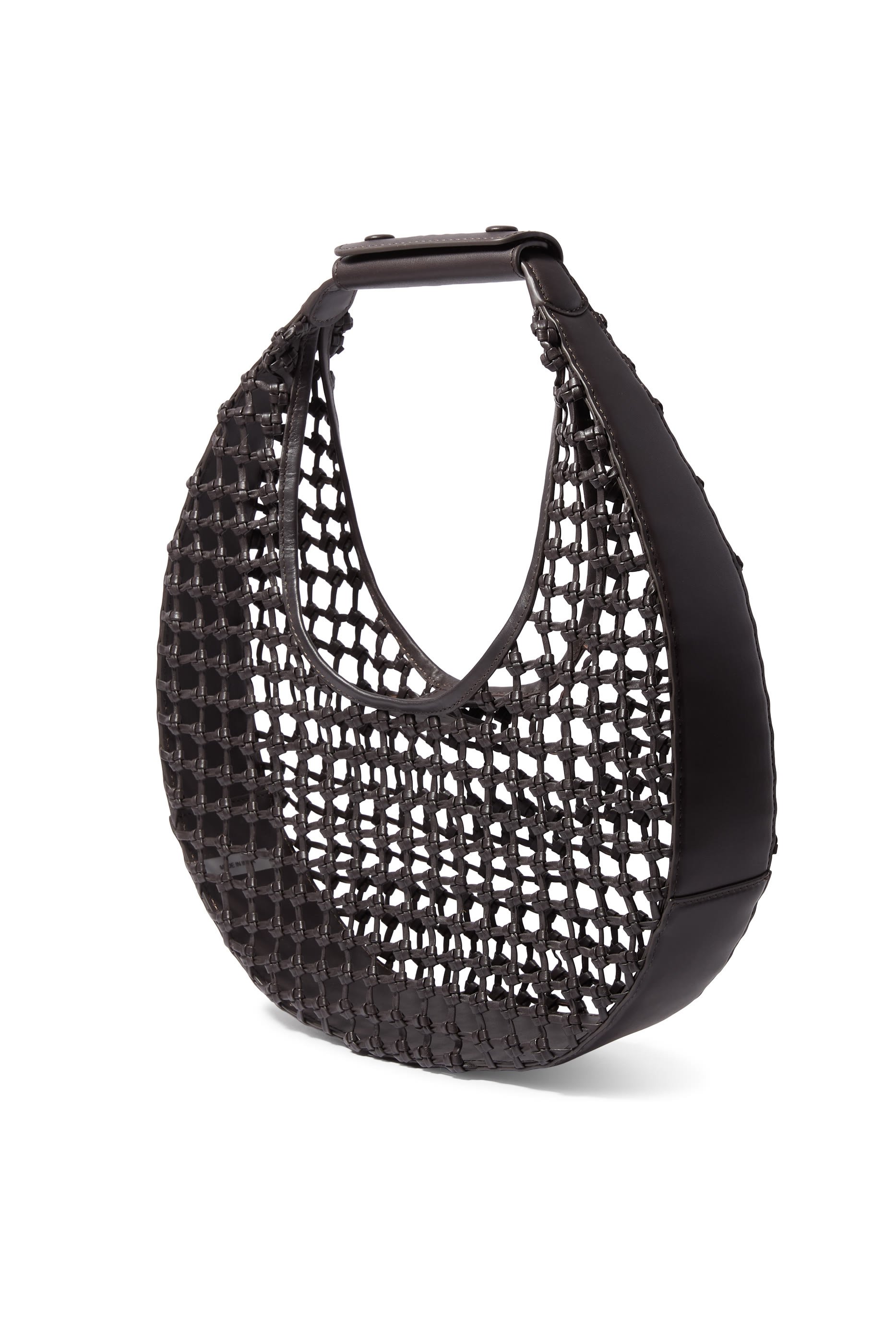 حقيبة يد صغيرة بتصميم هلال معقود يدويًا