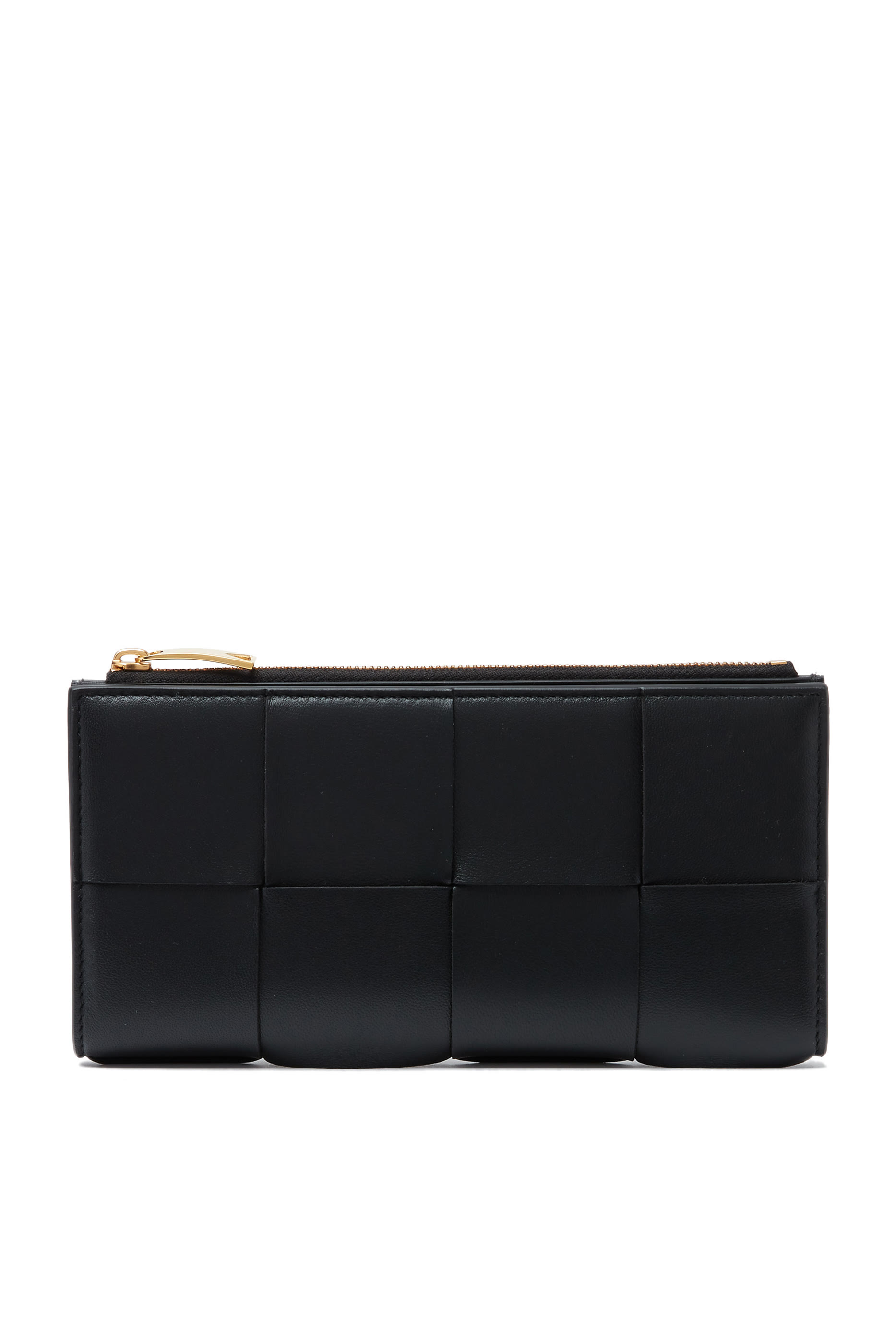 محفظة كاسيت كبيرة بتصميم ثائي الطي بسحاب