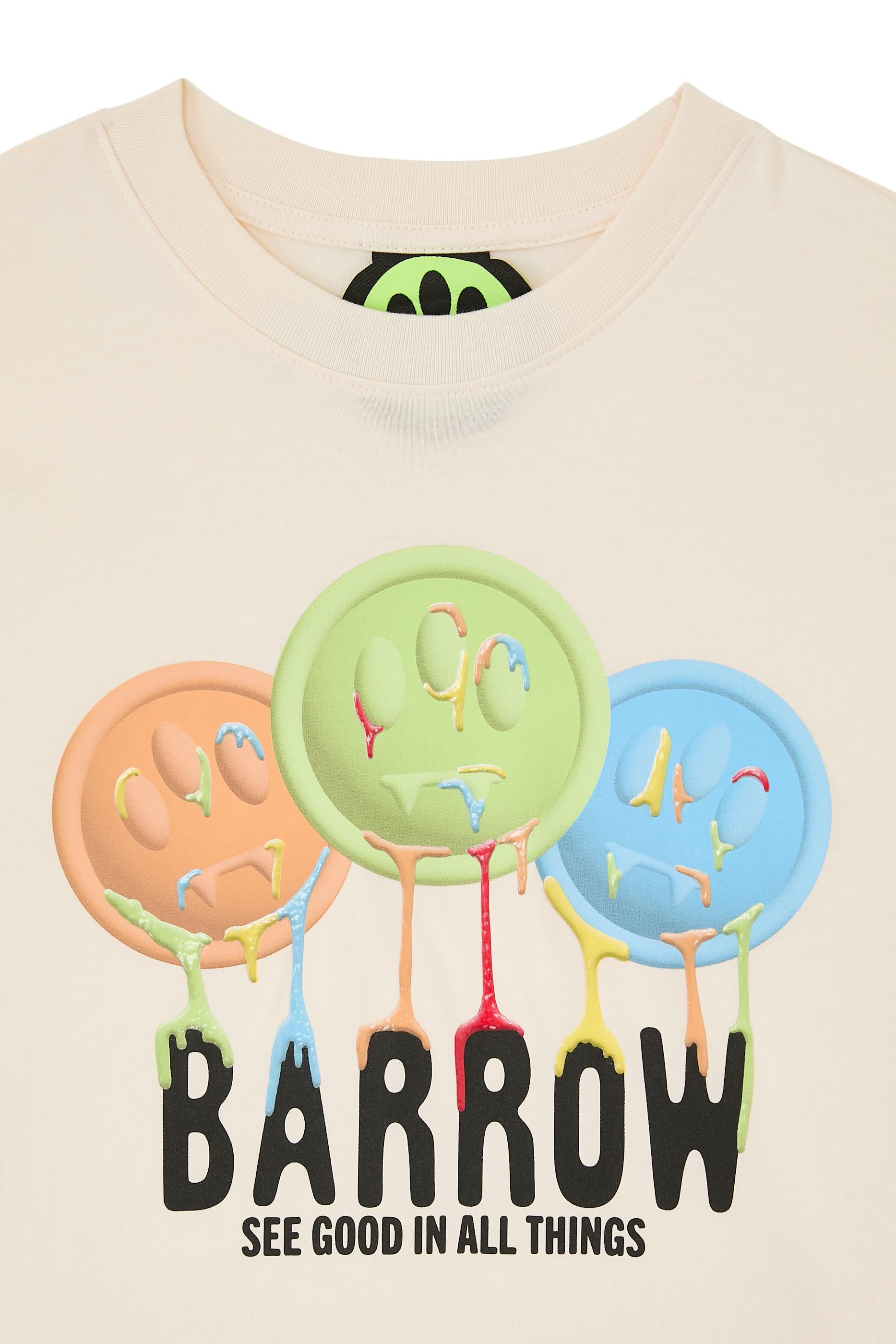 تيشيرت بشعار الماركة قطن للأطفال