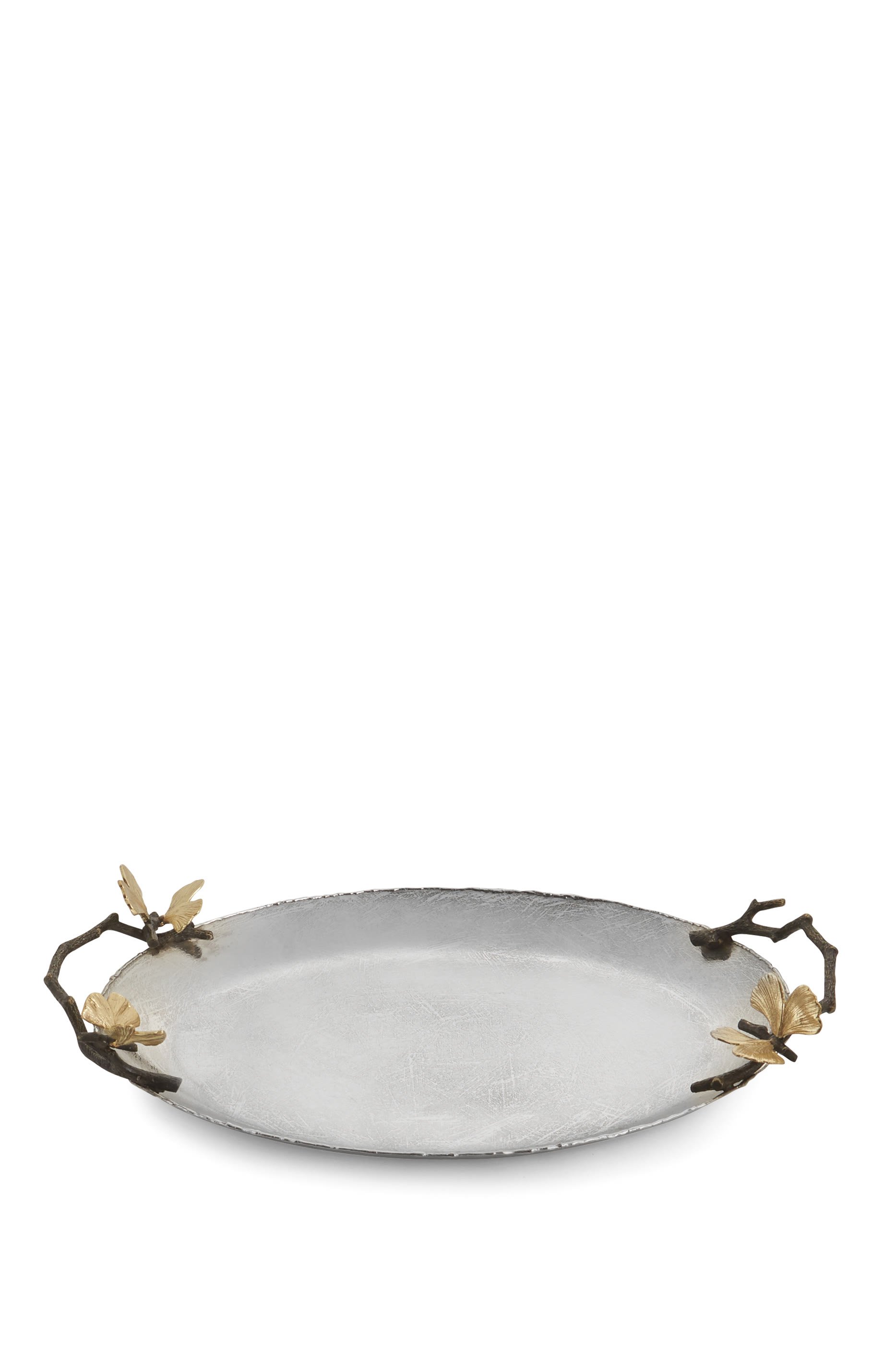 صينية بتصميم شجرة الجنكو وفراشات