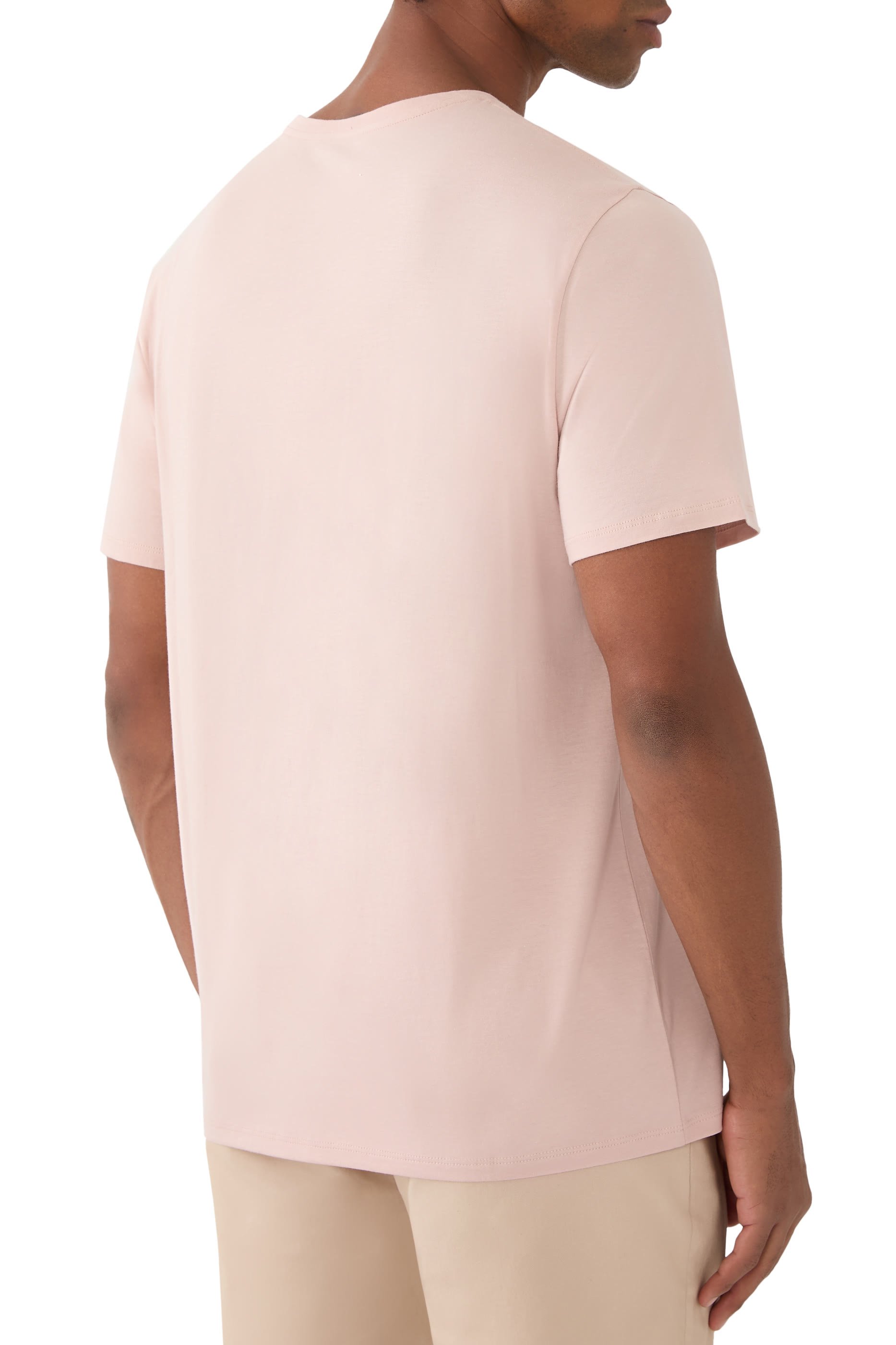 تيشرت بياقة ضيقة قطن بيما