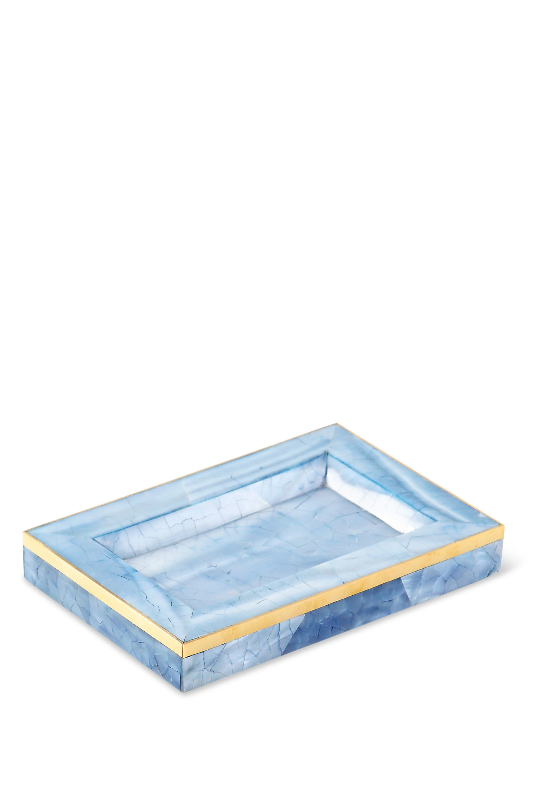 طبق الصابون فرانشيسكا صدف ونحاس