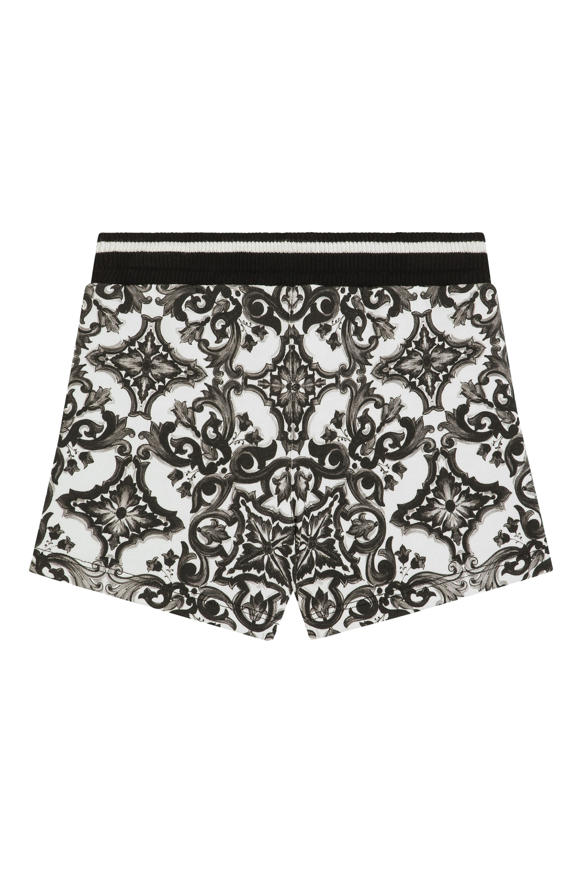 شورت برمودا بطبعة مايوليكا قطن للأطفال