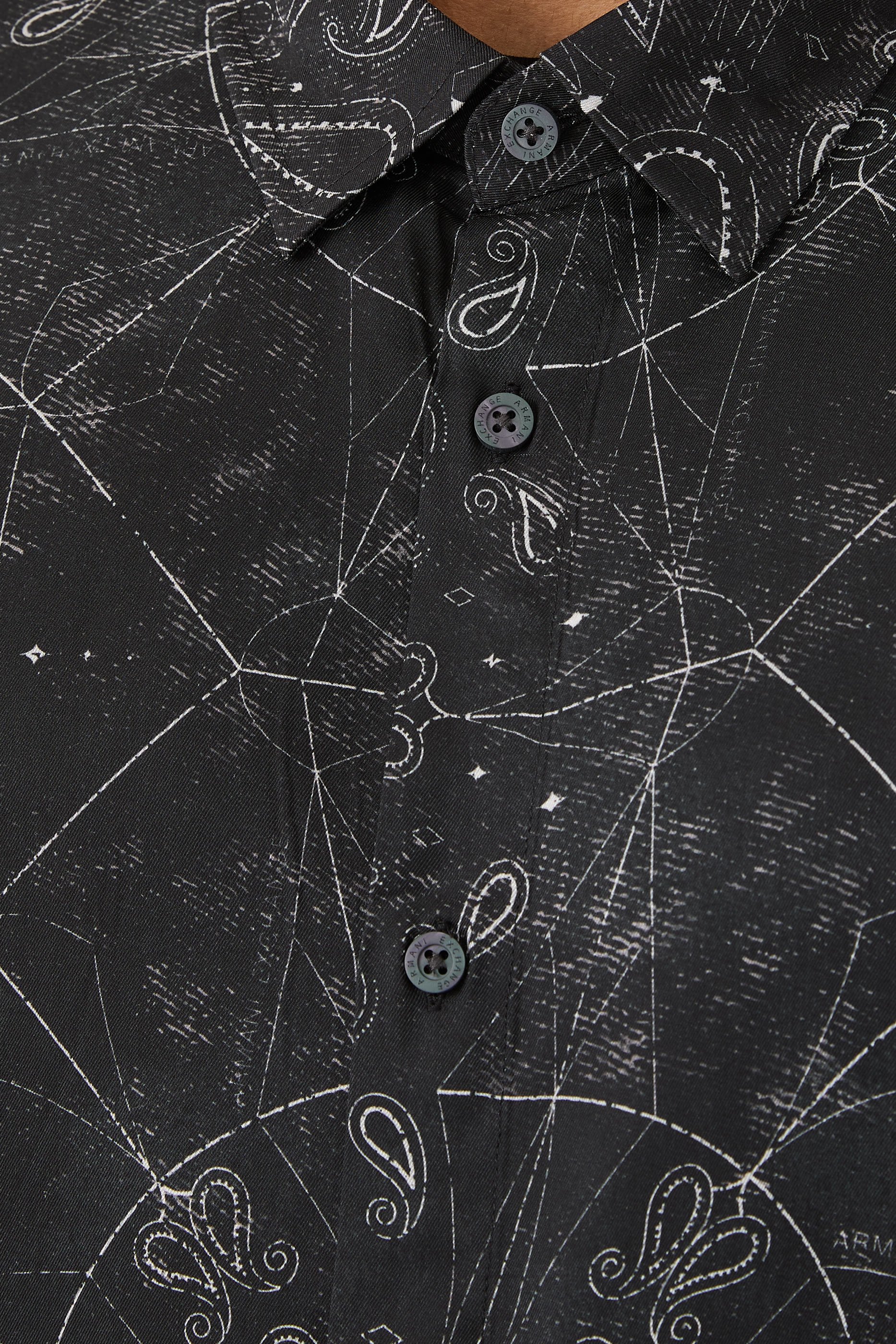 قميص ايه اس في بأكمام قصيرة فيسكوز