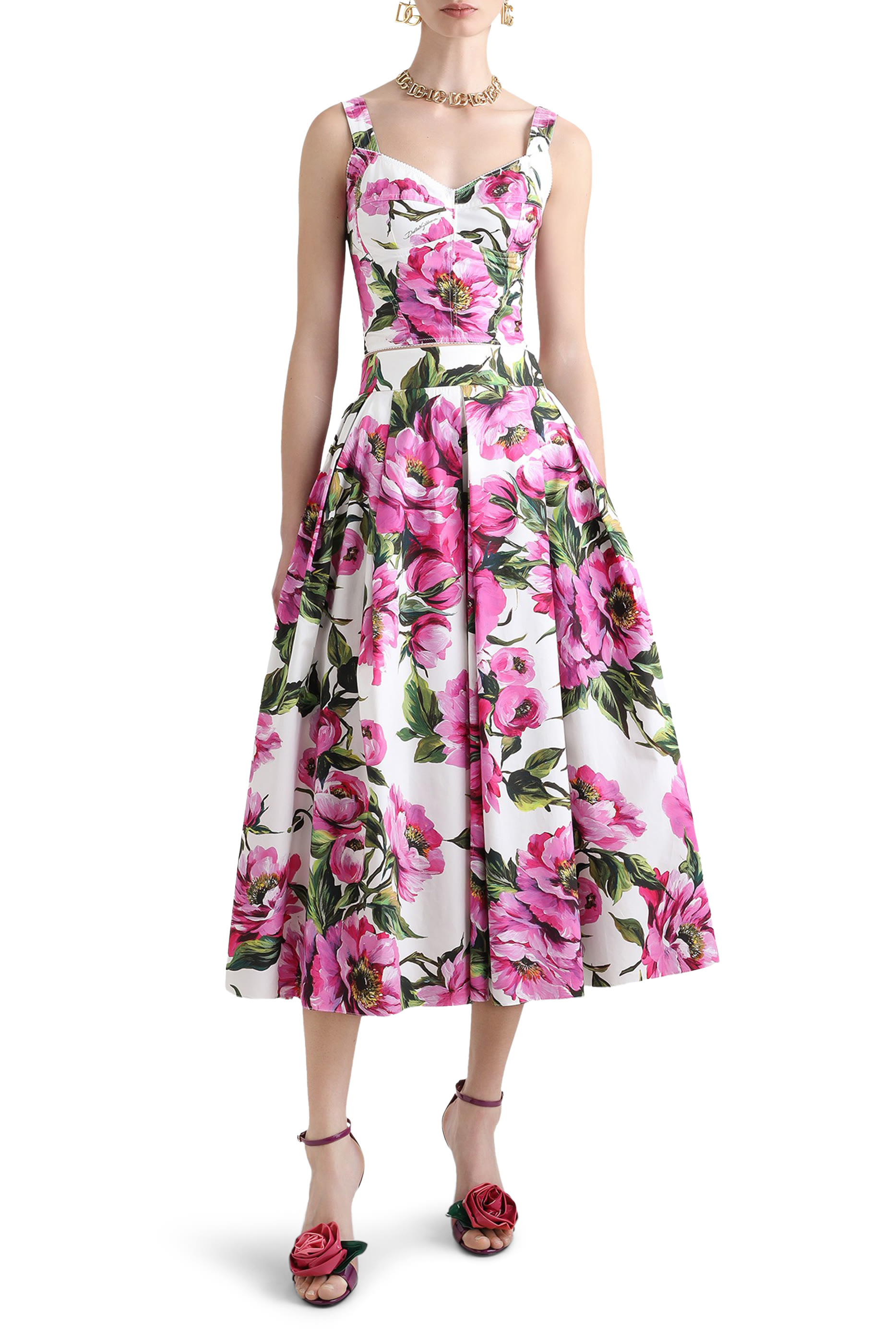 بلوزة بطبعات زهور