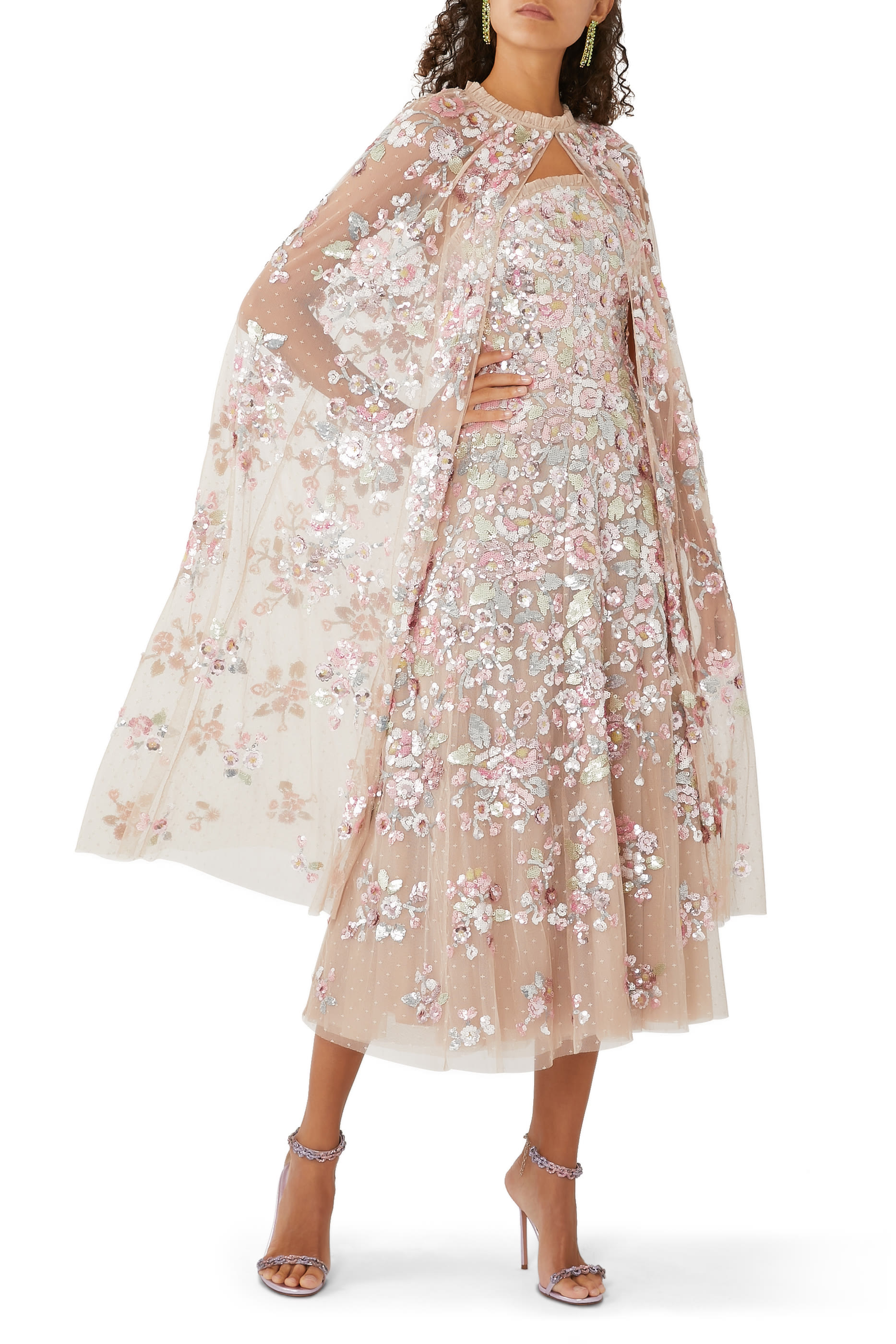 كاب بارادايس بتصميم مفتوح بطول فوق الكاحل وترتر