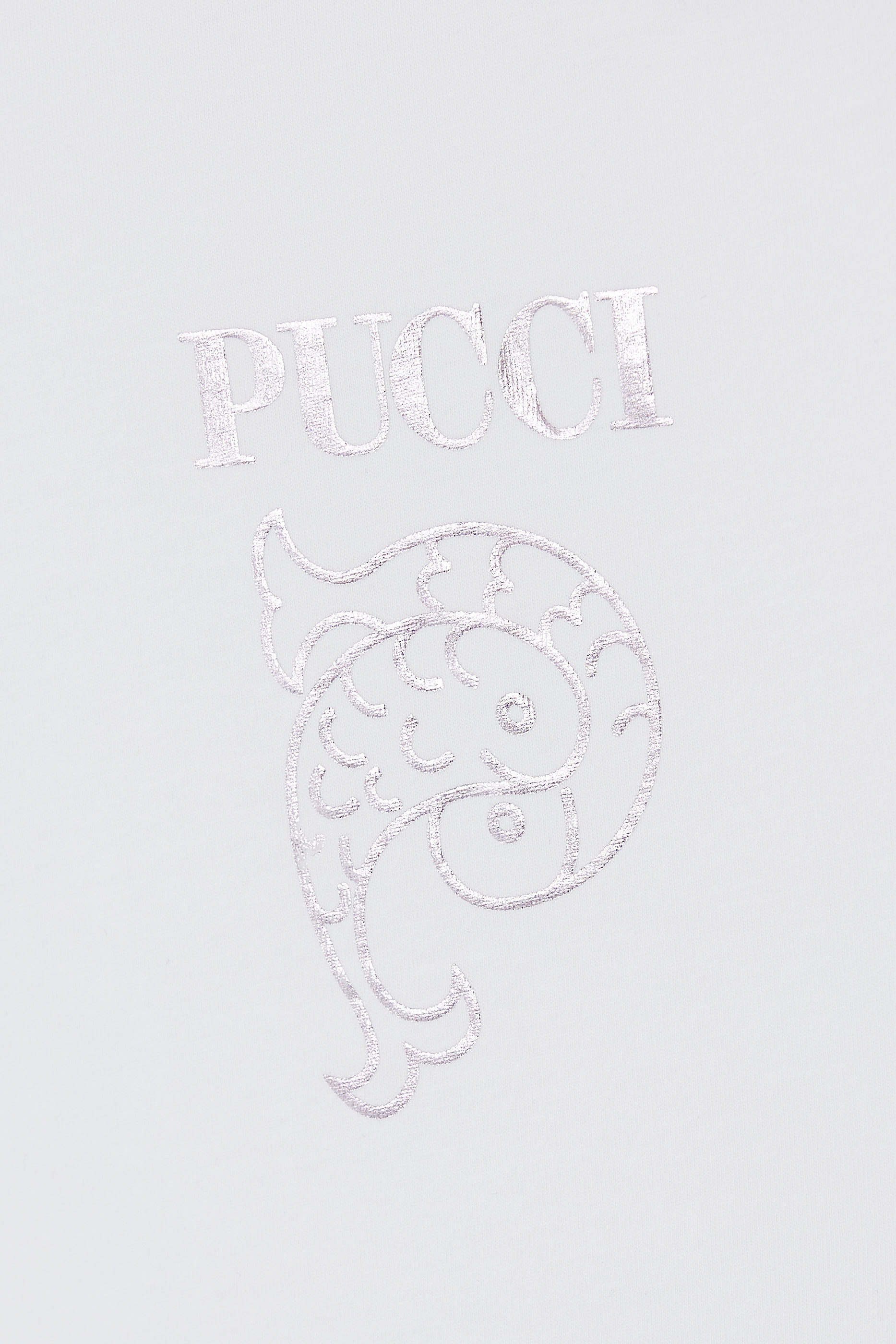 تيشيرت للأطفال بحافة كشكش وسمكة مطرزة