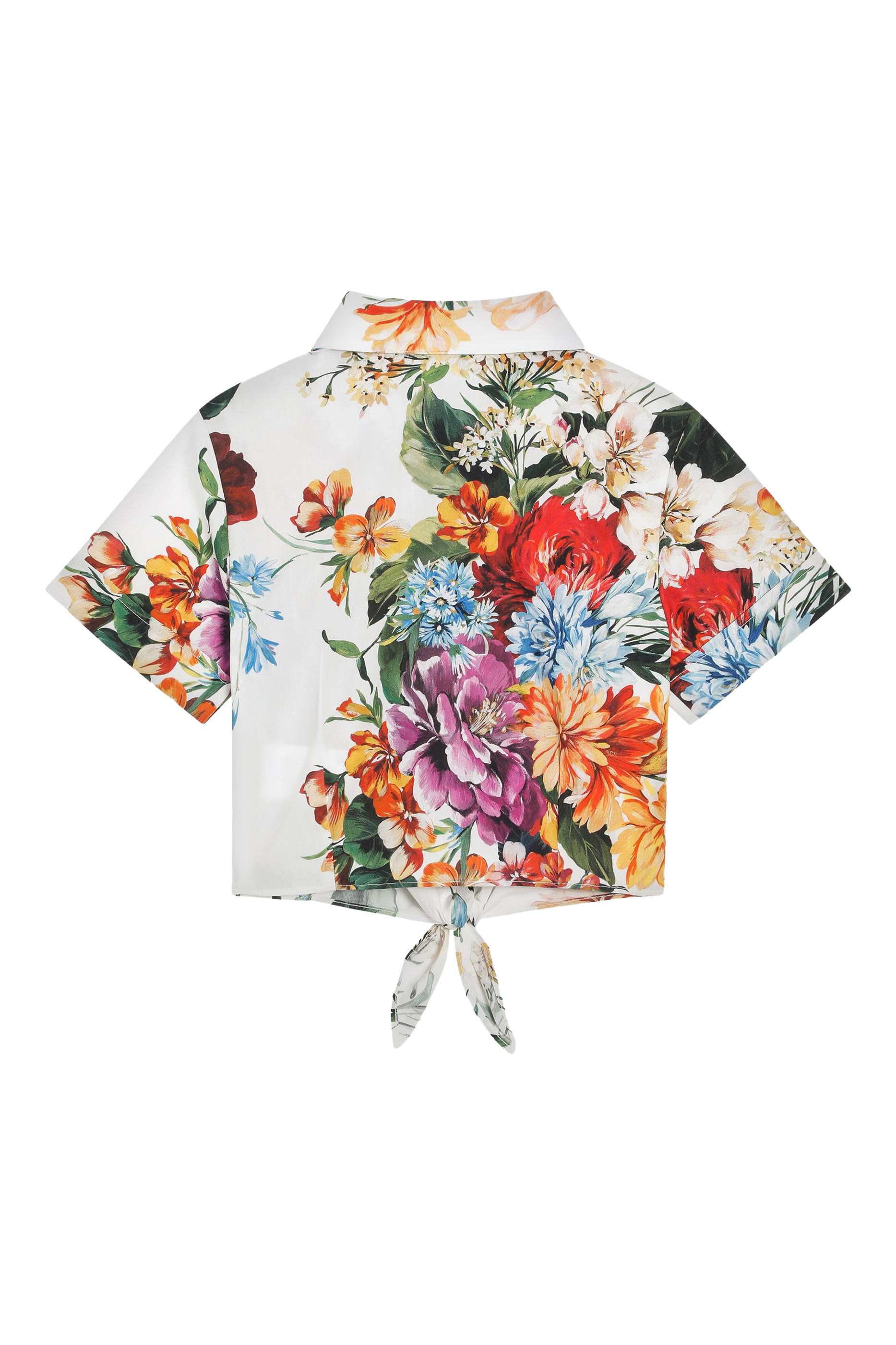 قميص بطبعات زهور بوبلين للأطفال