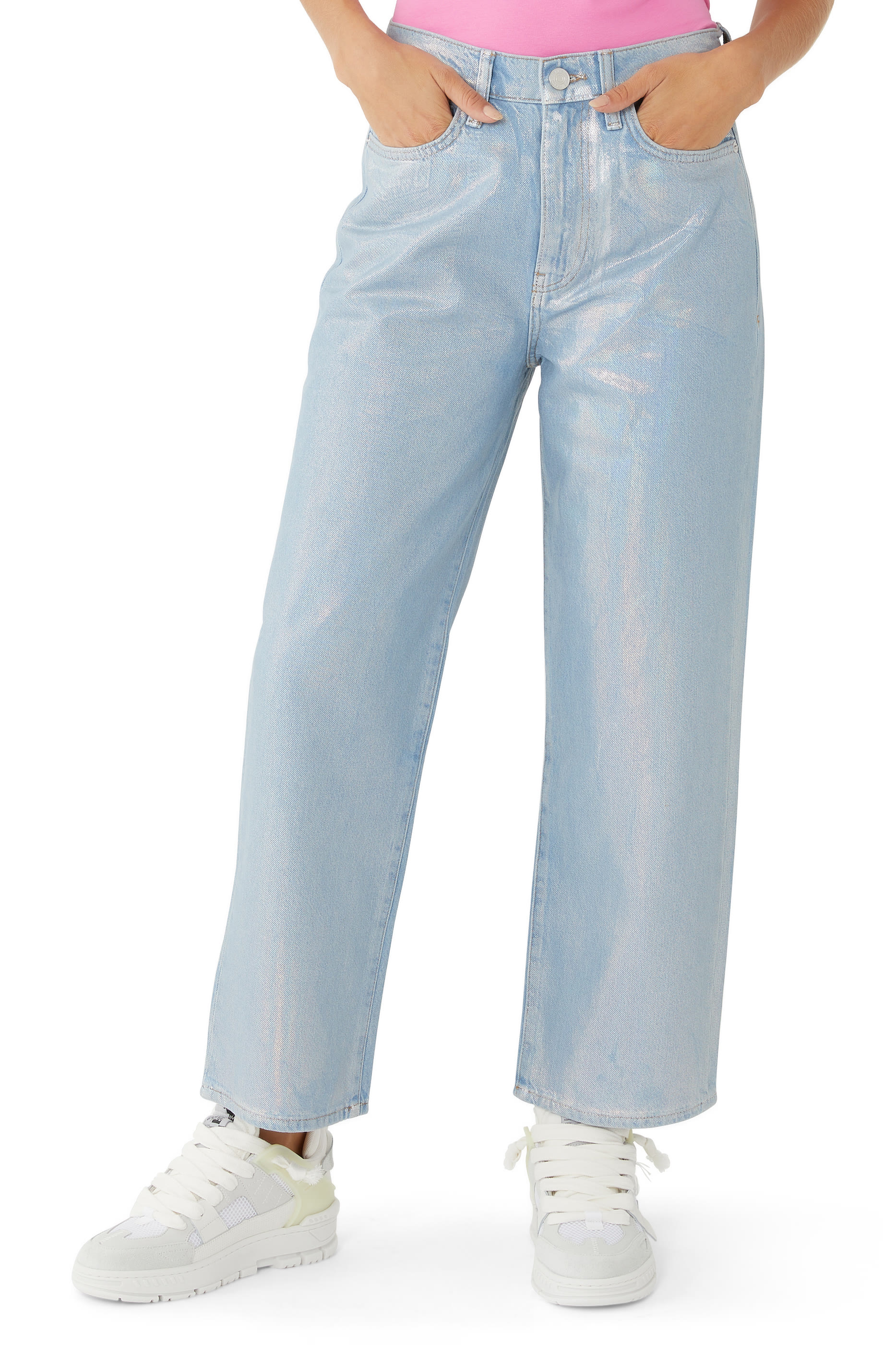 بنطال جينز لو جين بقصة قصيرة