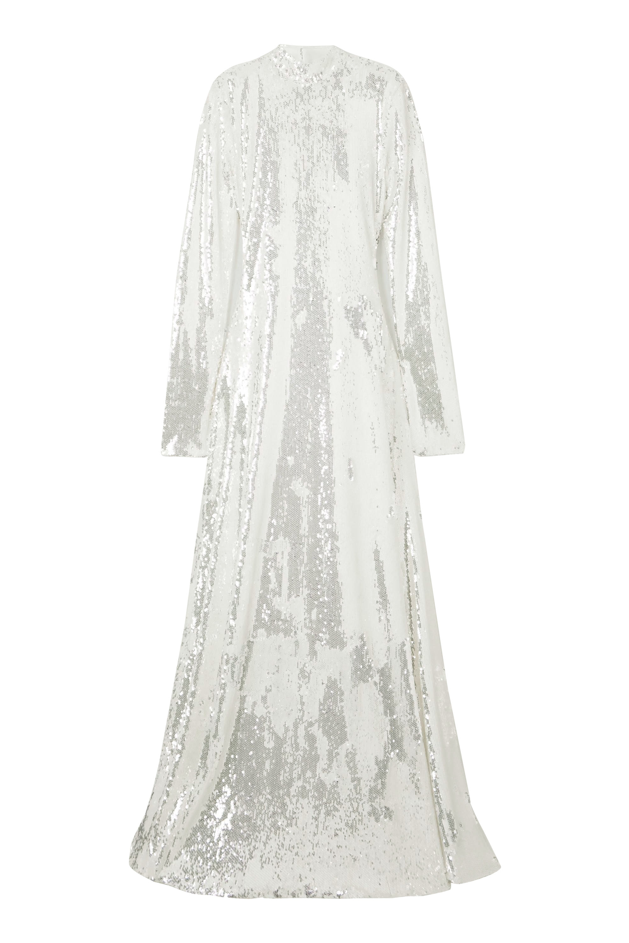 فستان طويل مطرز بترتر