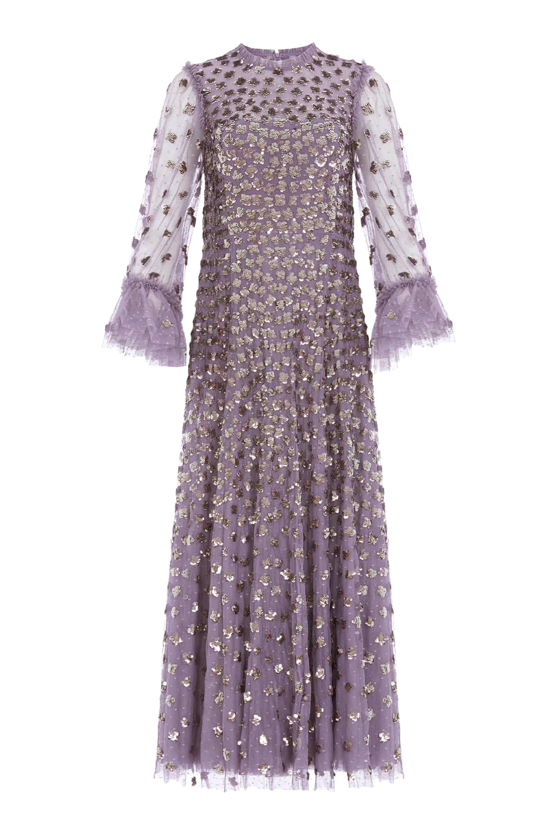 فستان سهرة جليسن بطول الكاحل بأكمام طويلة