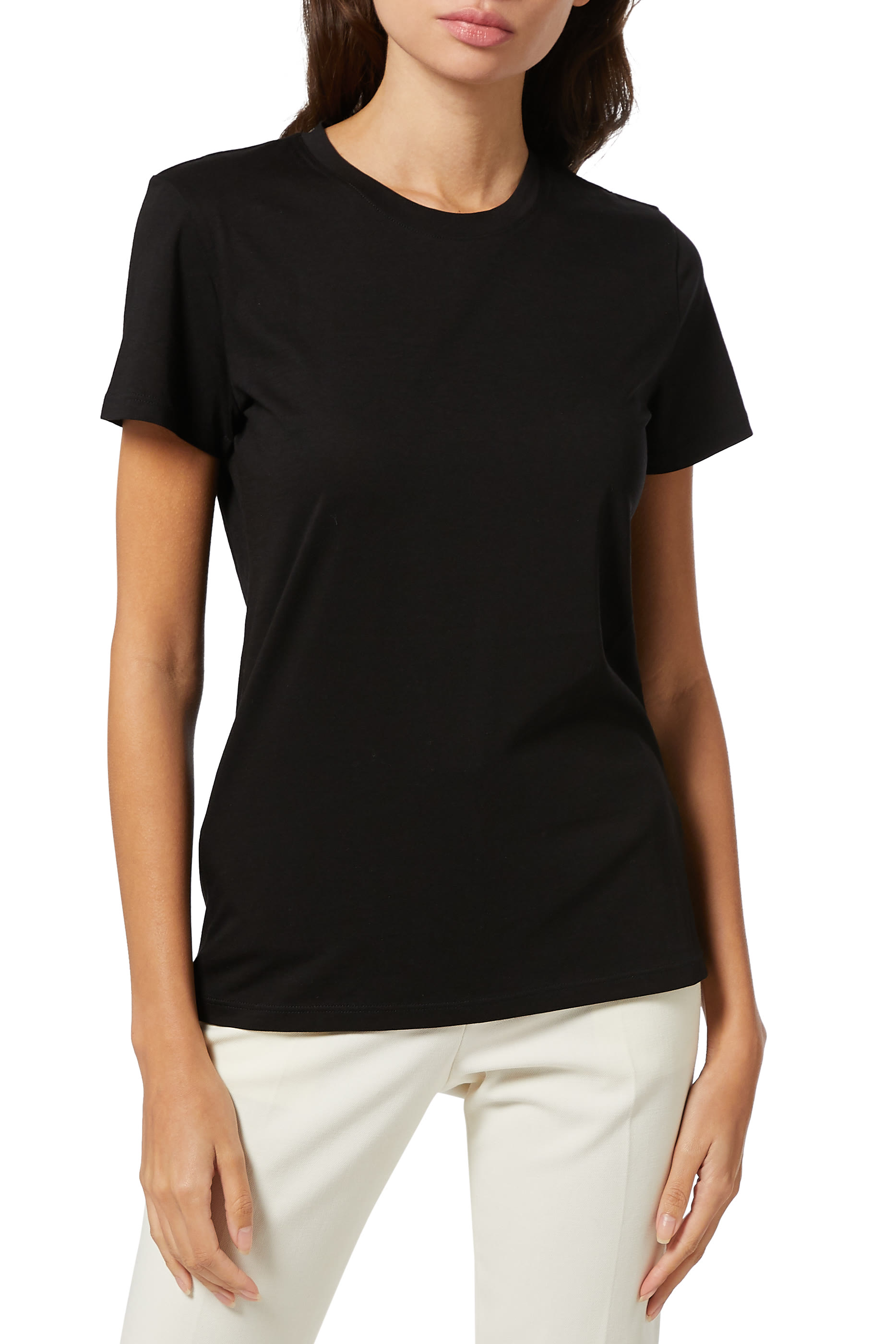 تي شيرت قطن رمادي