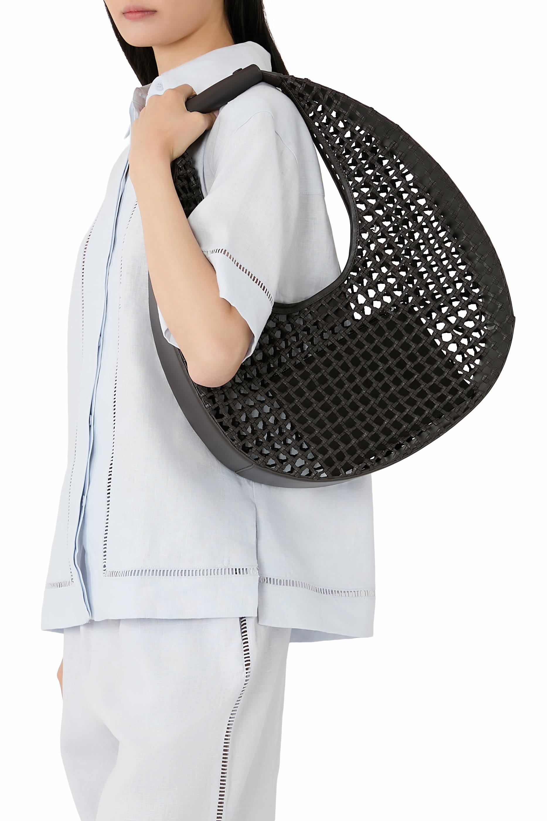  Large Moon Hand-Knotted Tote Bag