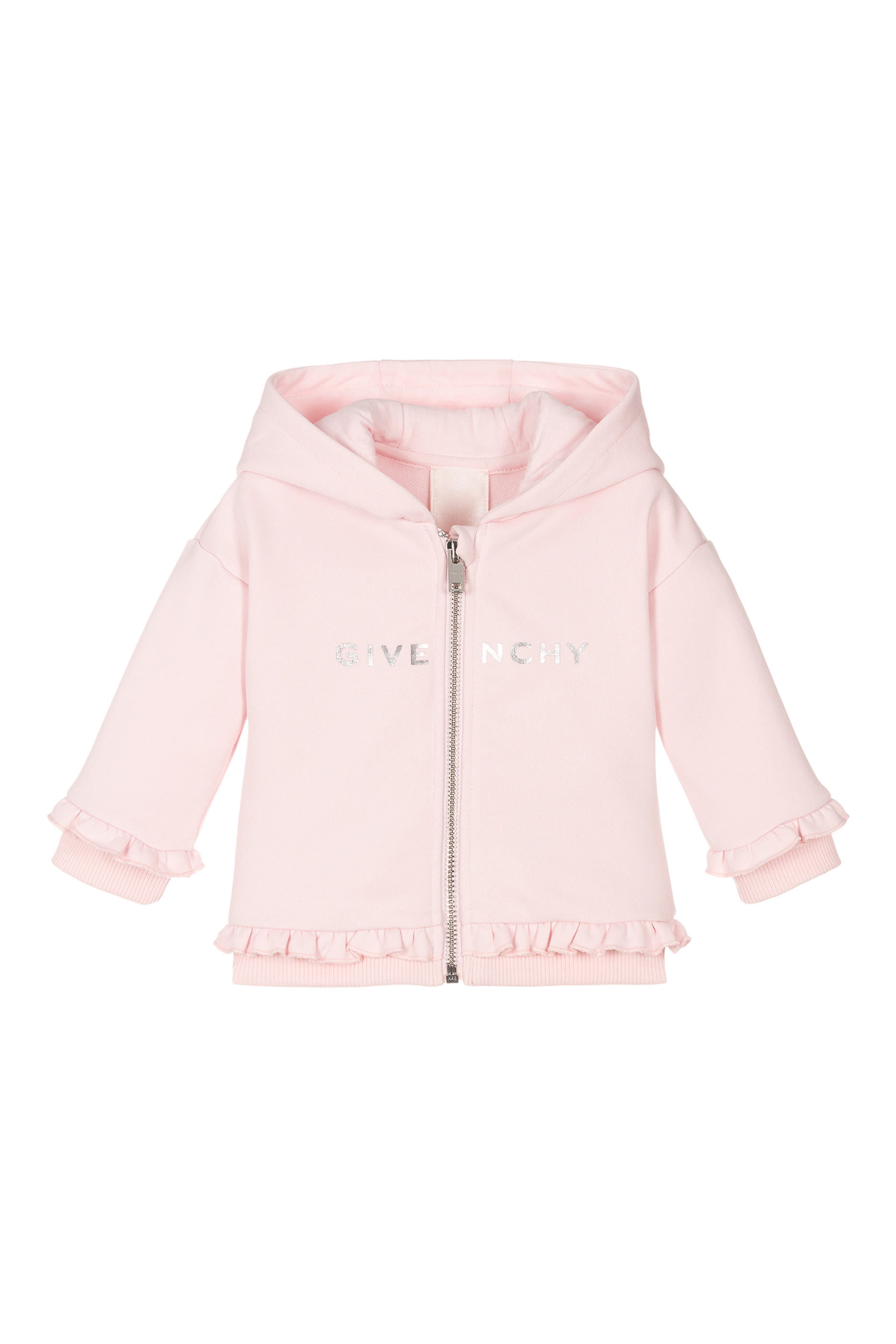 سويت شيرت يغطاء للرأس بشعار الماركة للأطفال