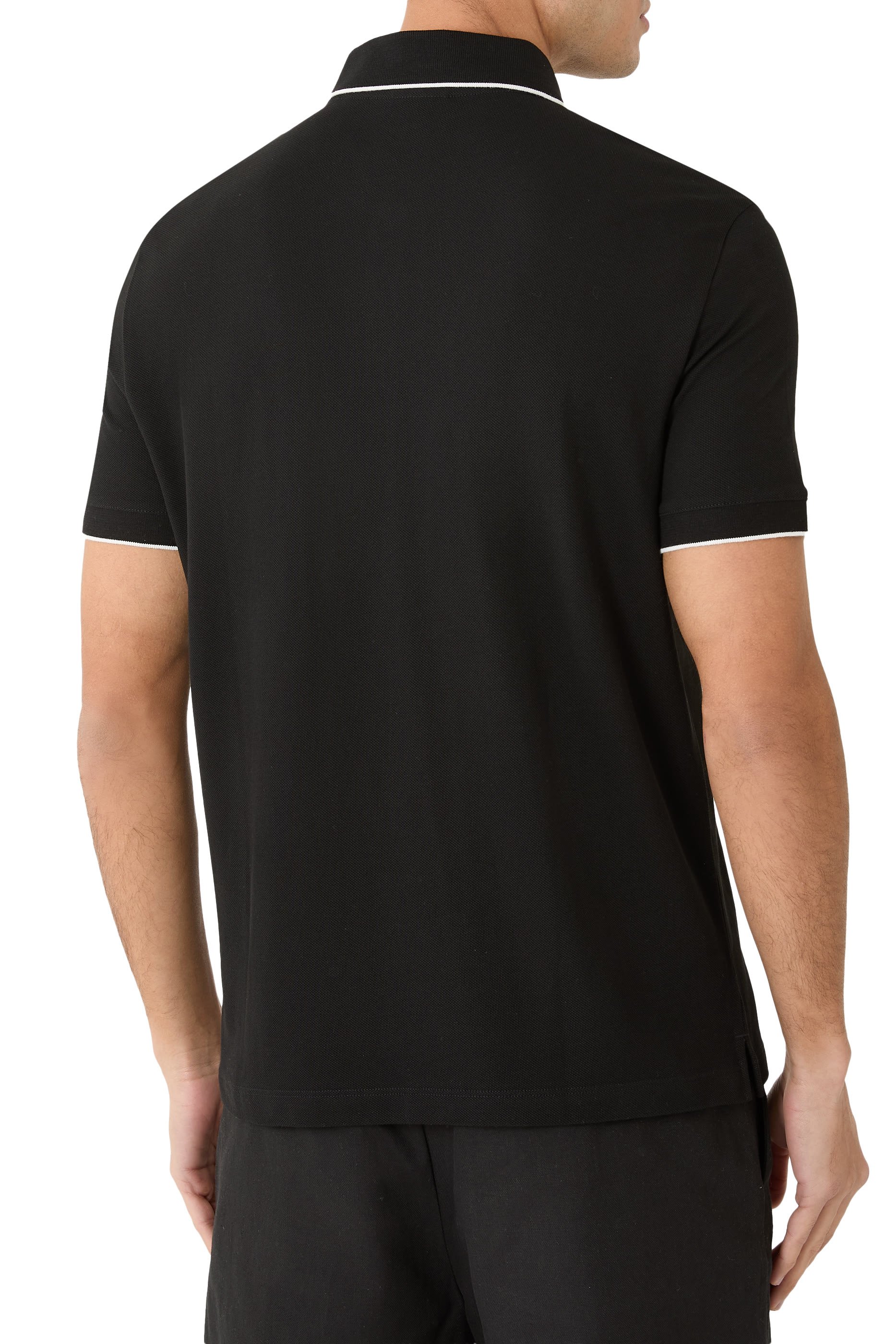  Slim Fit Polo with Button Insert