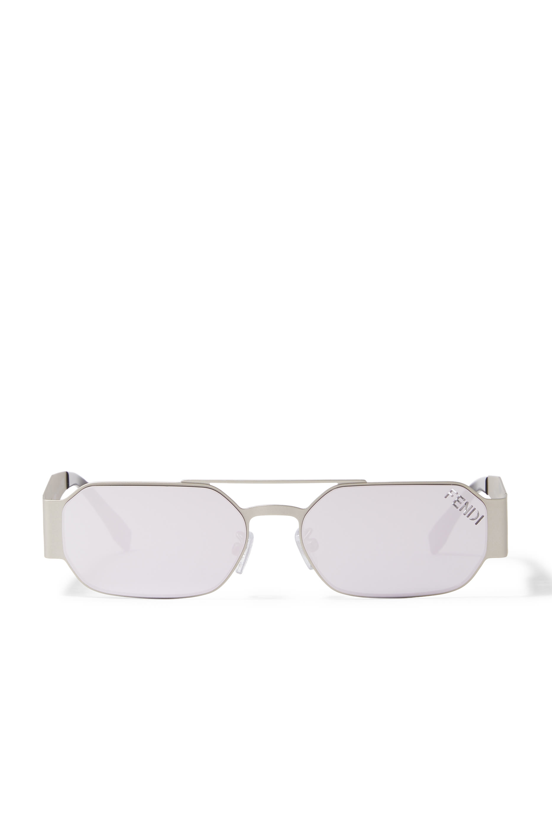 تظارة شمسية معدنية بشعار الماركة بتصميم مفرغ